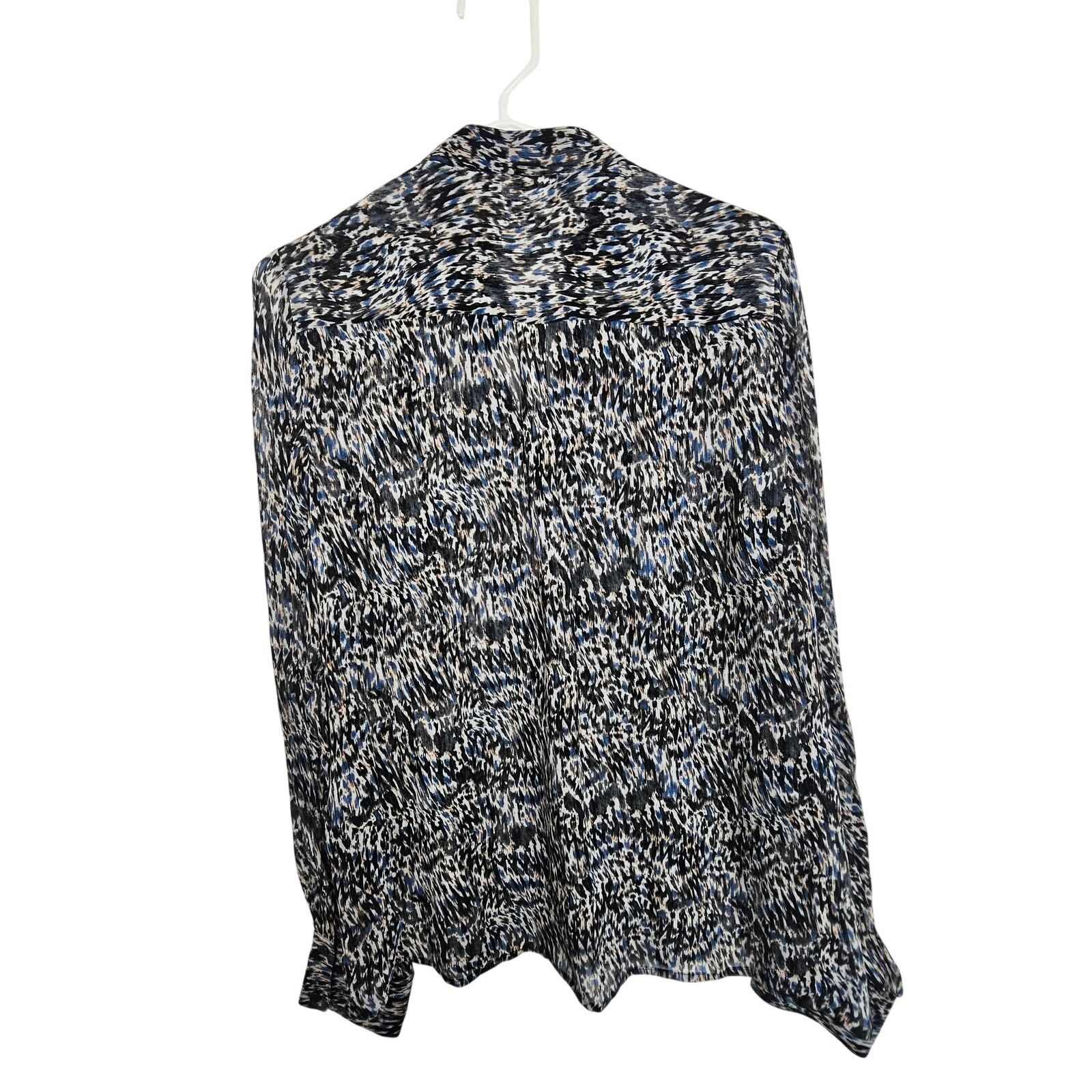 Allsaints AllSaints Blouse Black Button Front Long Sleeve Top Ruffle L Size L / US 10 / IT 46 - 8 Thumbnail