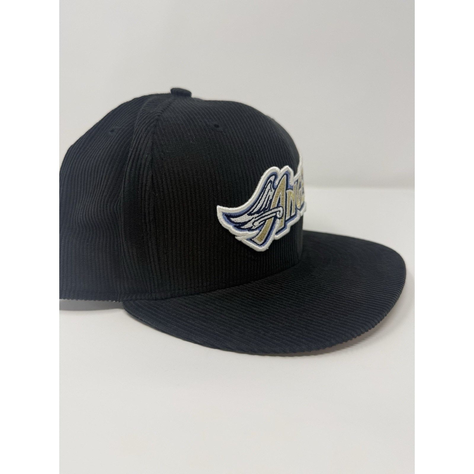 New Era New Era Anaheim Angels Fitted Hat Black Corduroy Size 7 3/8 Size ONE SIZE - 3 Thumbnail