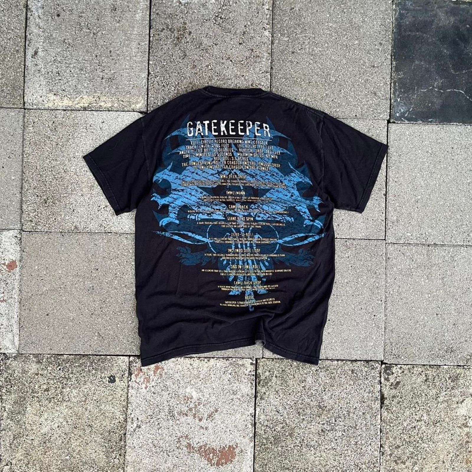 Other Gamekeeper Y2K Cedar Point Roller Costar Circuit Graphic 00s Size US M / EU 48-50 / 2 - 3 Thumbnail