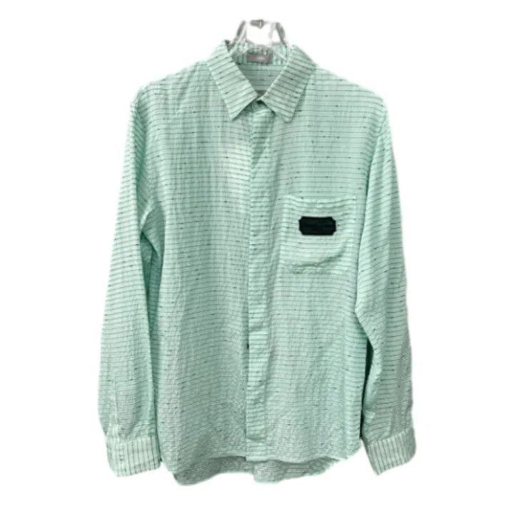 Dior Dior Dior Fashion Stripe Long Sleeve Shirt 0079-2507 Size US L / EU 52-54 / 3 - 1 Thumbnail