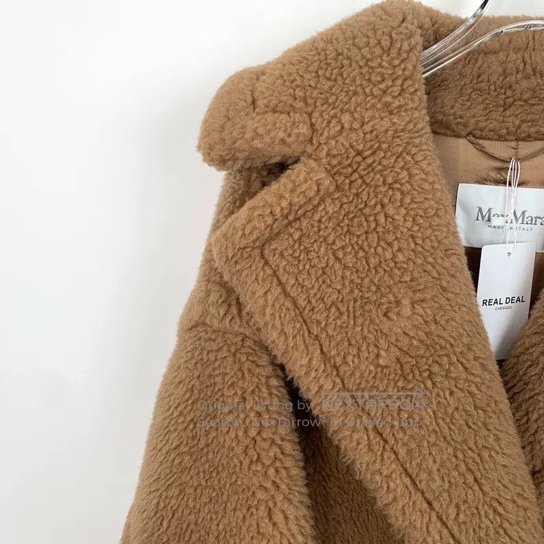 Max Mara Max Mara Brown Camel Hair Teddy Coat Size S / US 4 / IT 40 - 3 Thumbnail