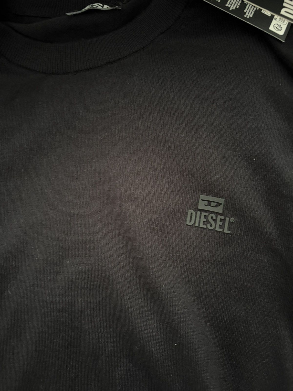 Diesel Diesel Black Crewneck Sweater – New with Tags Size US L / EU 52-54 / 3 - 6 Thumbnail