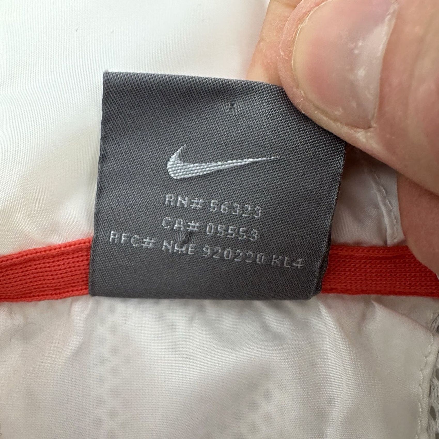 Nike VINTAGE Nike Windbreaker Womens Jacket M White Hooded Sports 90s Y2K Size M / US 6-8 / IT 42-44 - 5 Thumbnail