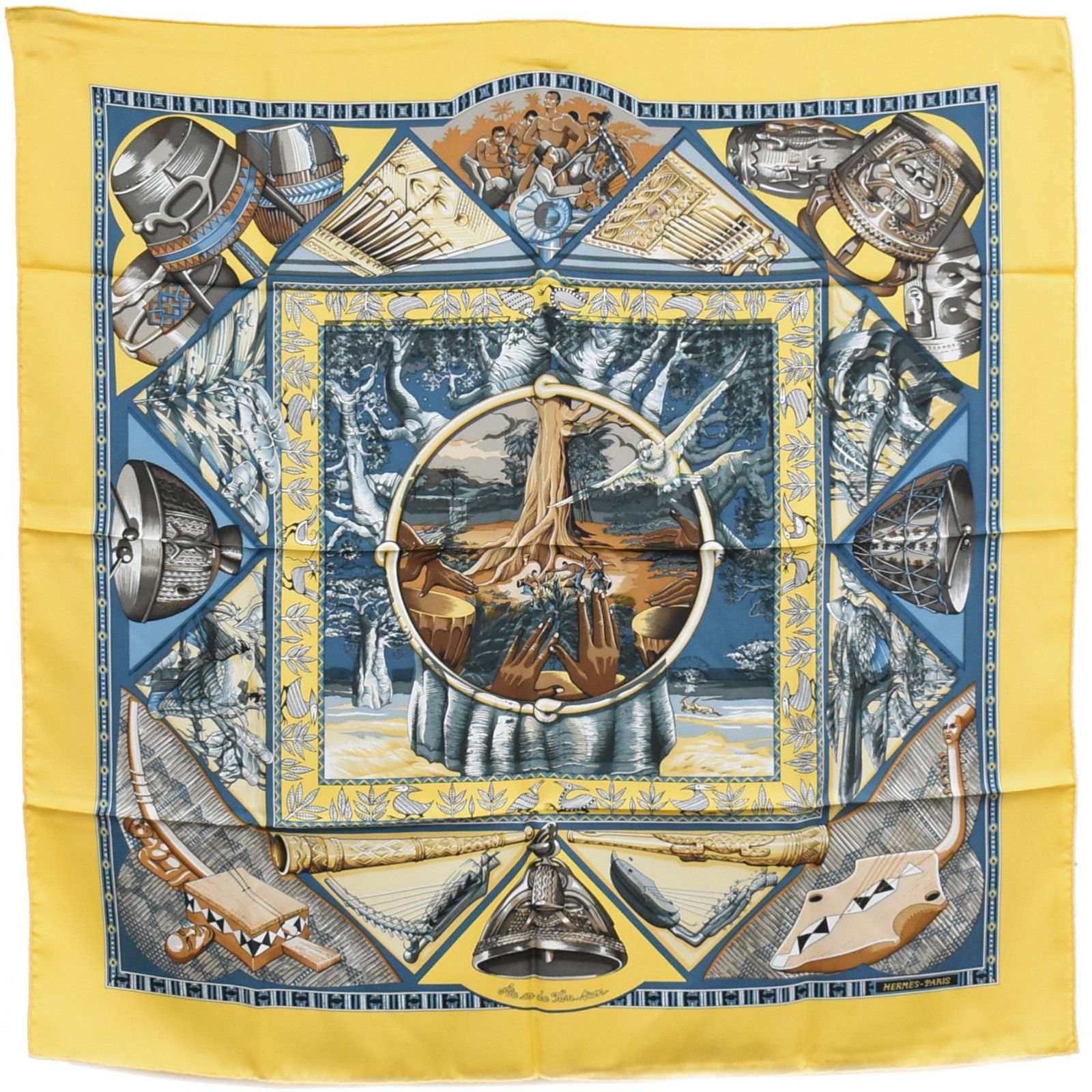 Hermes Hermes Carré 90 Silk multicolor Size ONE SIZE - 1 Thumbnail