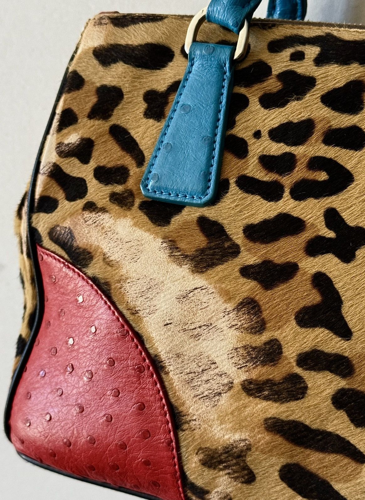 Prada Rare Prada - Galleria - Ostrich Cavallino - Hand bag Size ONE SIZE - 23 Thumbnail