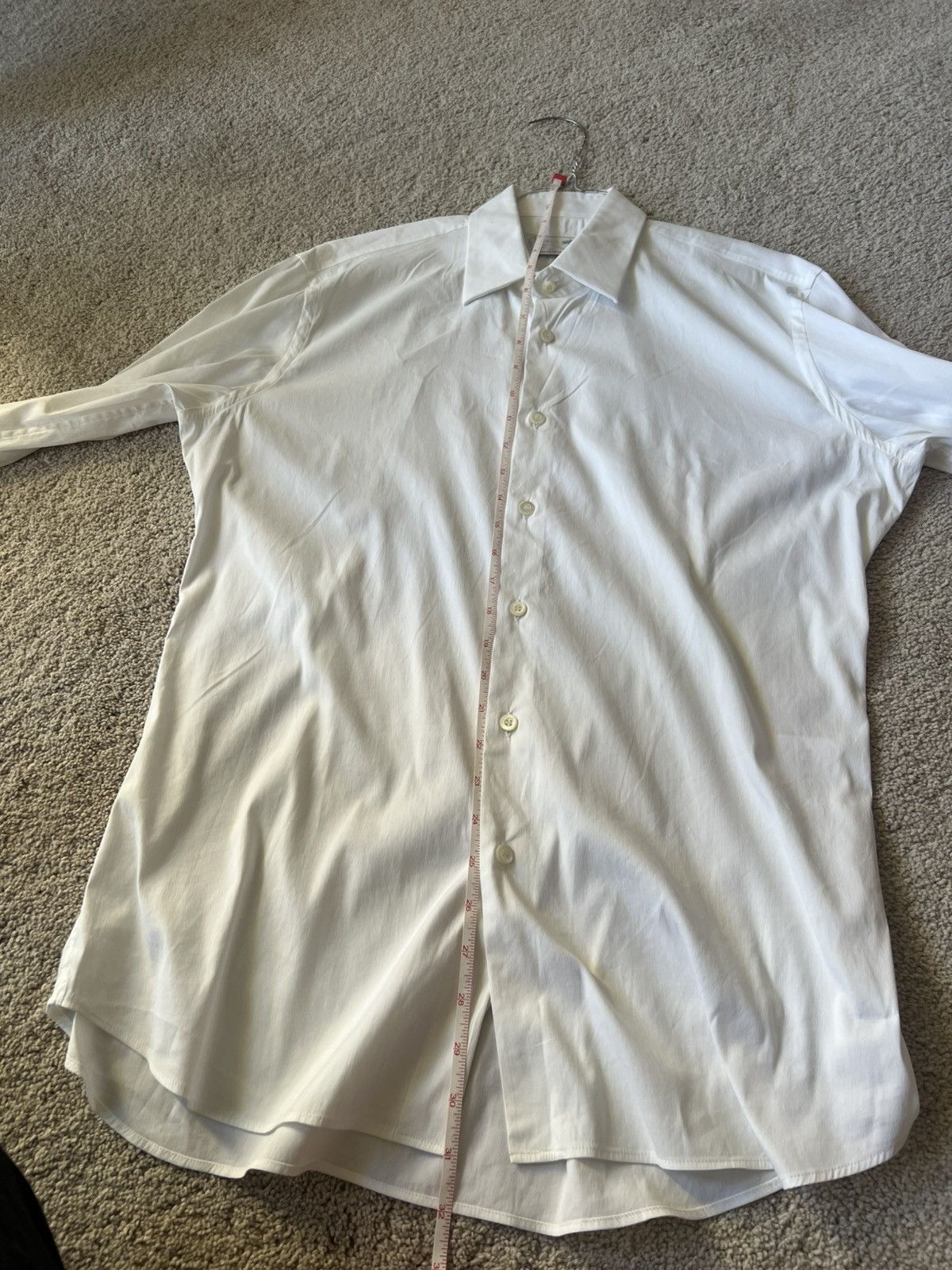 Prada SS18 Prada Shirt Button Up White 38 15.5 Size US M / EU 48-50 / 2 - 10 Thumbnail