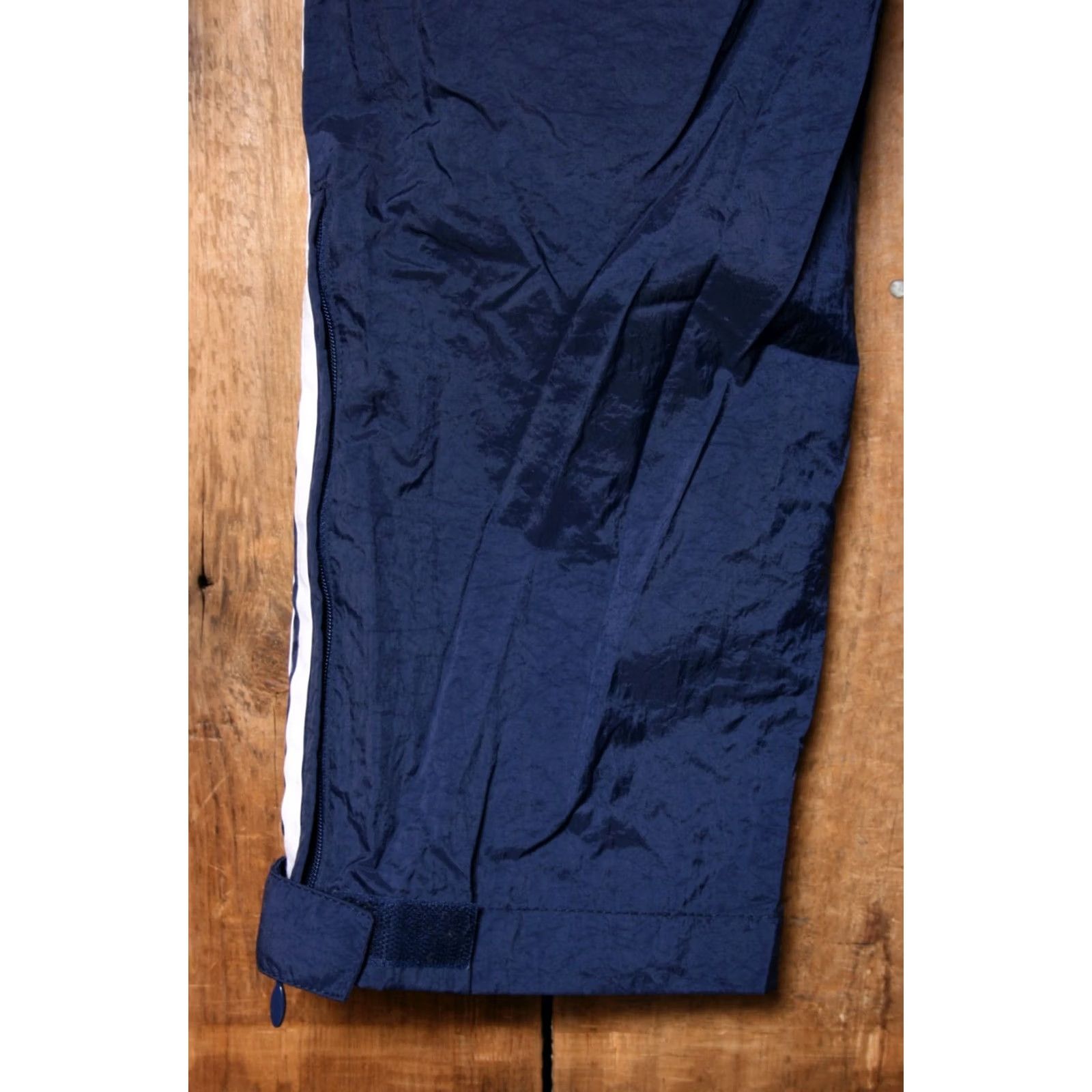 Adidas VINTAGE adidas Navy Blue & White Striped Windbreaker Track Pants Sz. M Mens Pants Blue Nike? Size US 31 - 6 Thumbnail