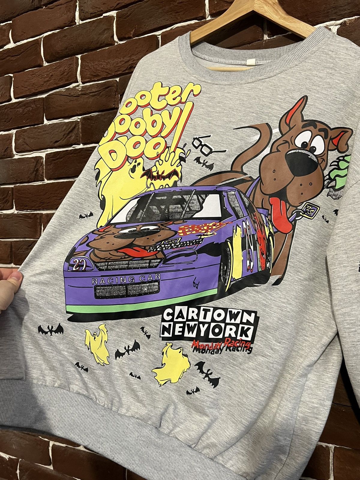 Cartoon Network Vintage Cartoon Network Scooter Scooby Doo NASCAR Sweatshirt Size US XL / EU 56 / 4 - 8 Thumbnail