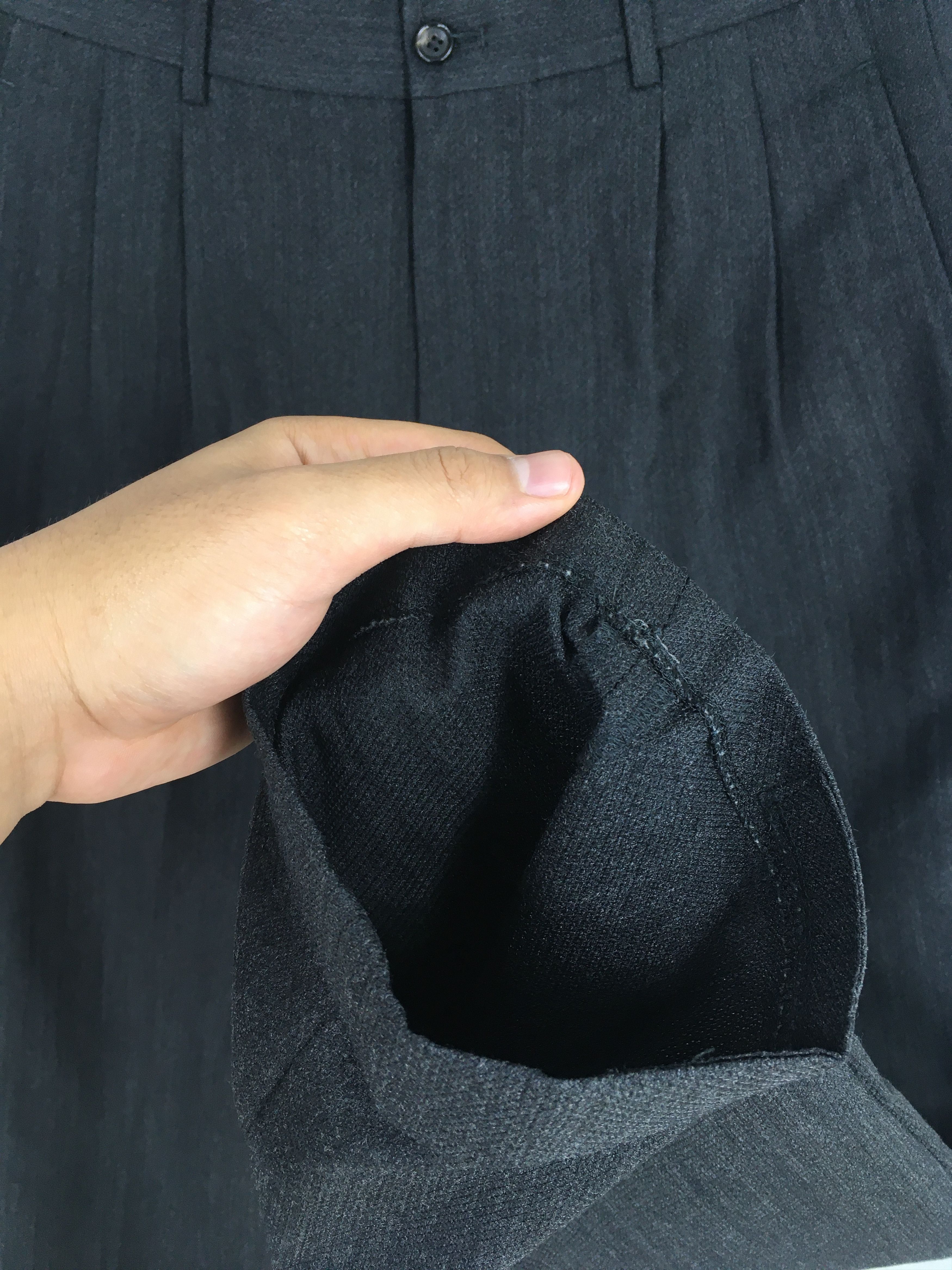 Comme des Garcons Size 28x27.5 AD 2002 Comme Des Garcons Homme Wool Pants S71 Size US 28 / EU 44 - 4 Thumbnail