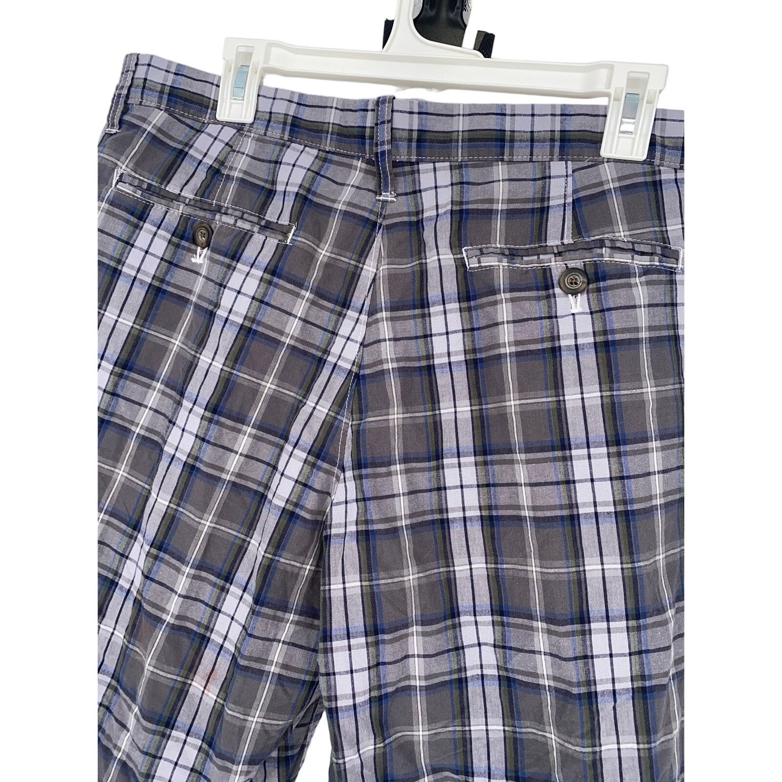 Gap Mens Gap Plaid Chino Shorts 35” Size US 35 - 4 Thumbnail