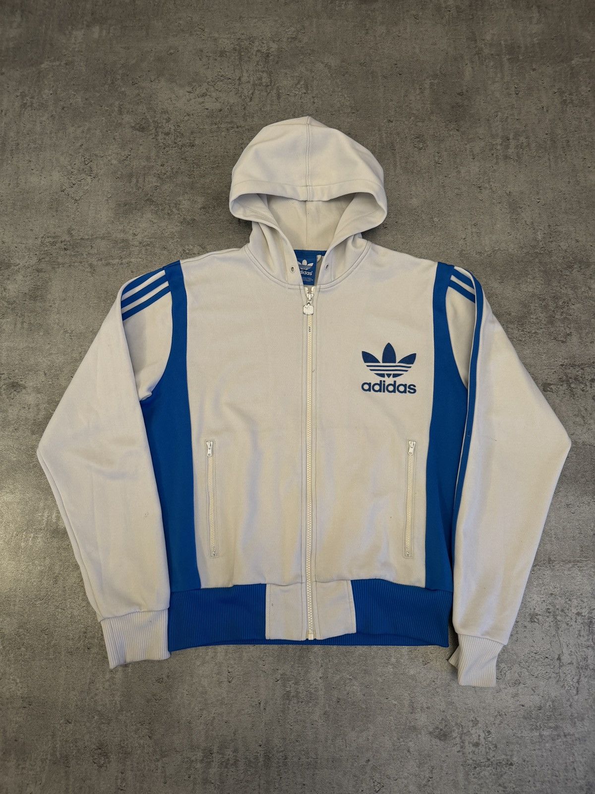 Adidas × Vintage Adidas Vintage 00s Zip Tracksuit 3 stripes logo Rap Skate Size US S / EU 44-46 / 1 - 1 Thumbnail