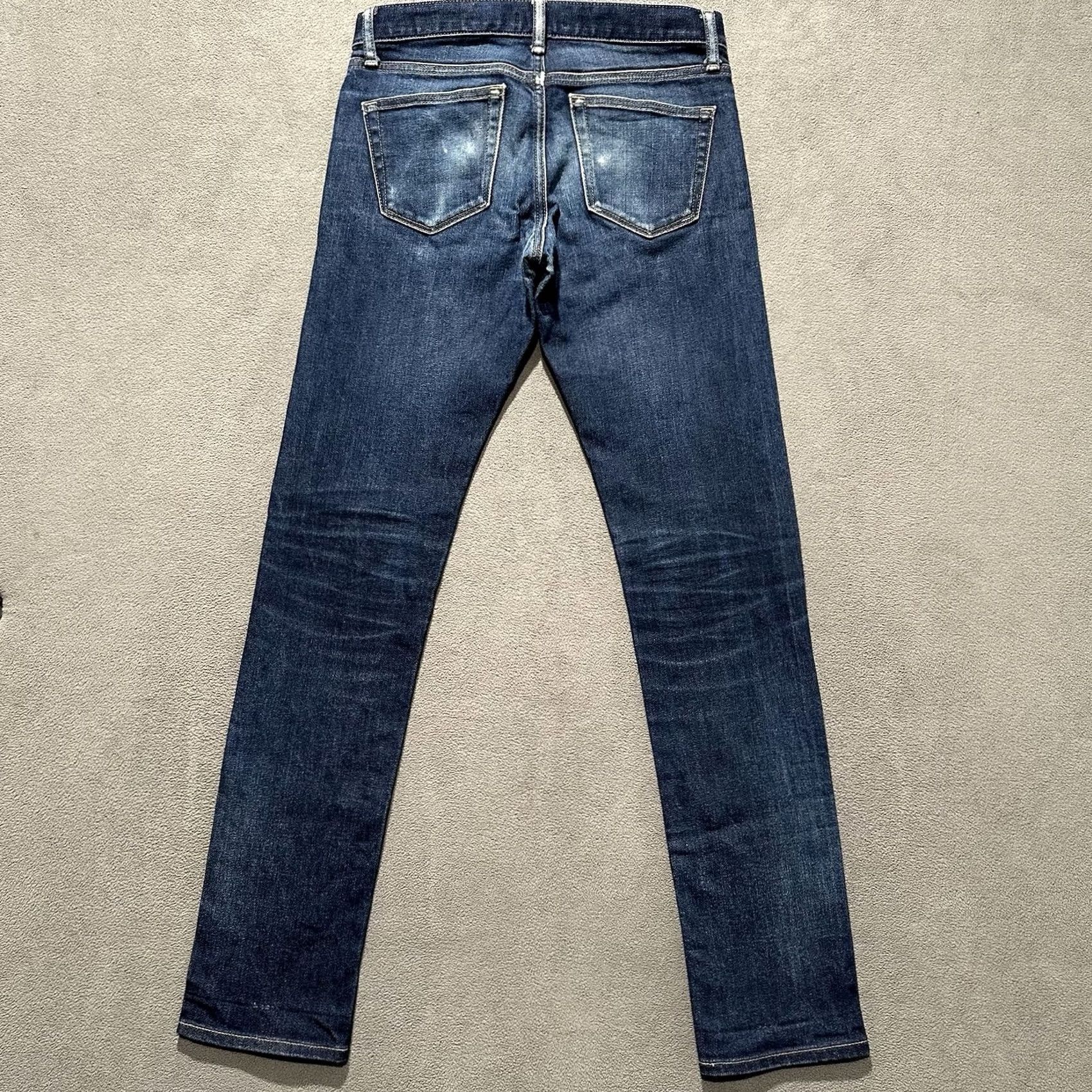 Uniqlo Uniqlo Mens Jeans Blue Selvedge Denim Slim Straight Low Rise Kiahara 28x34 Size US 28 / EU 44 - 4 Thumbnail