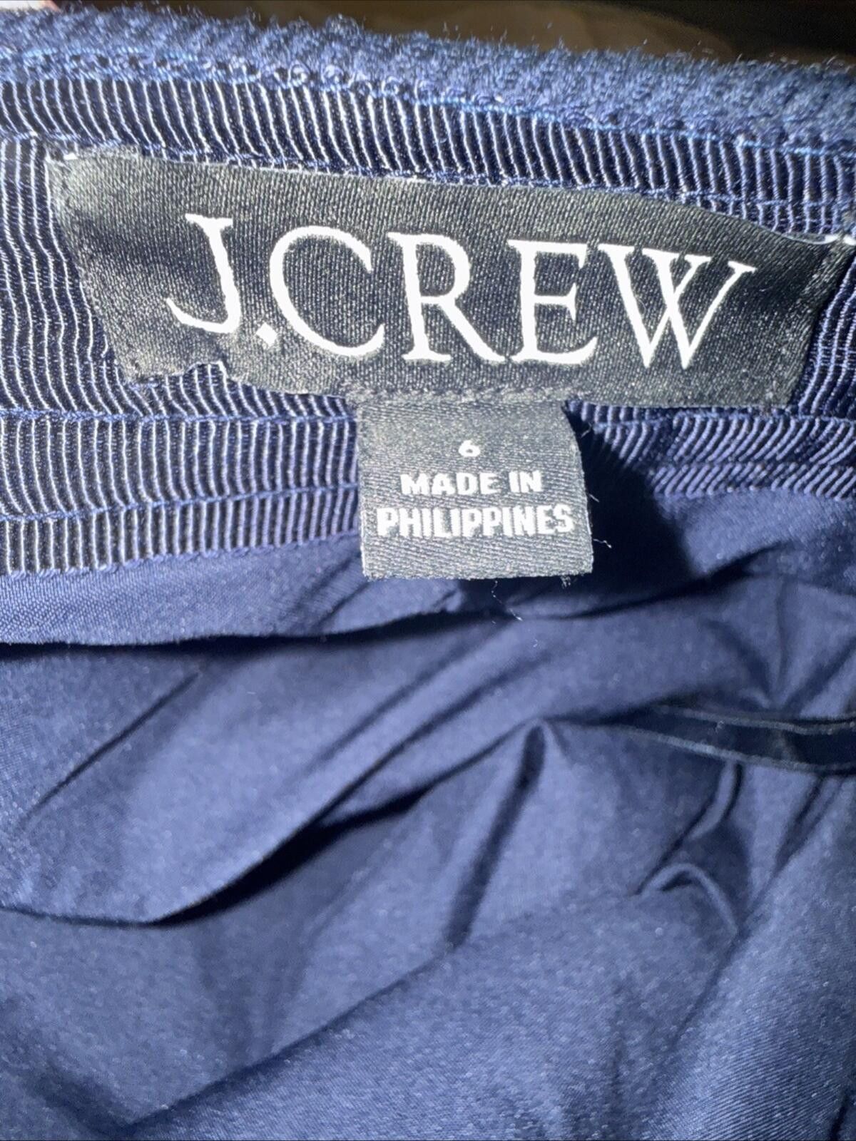 J.Crew J Crew A Line Skirt Sz 6 Navy Wool Lined Career Work Capsule Size 28" / US 6 / IT 42 - 5 Thumbnail