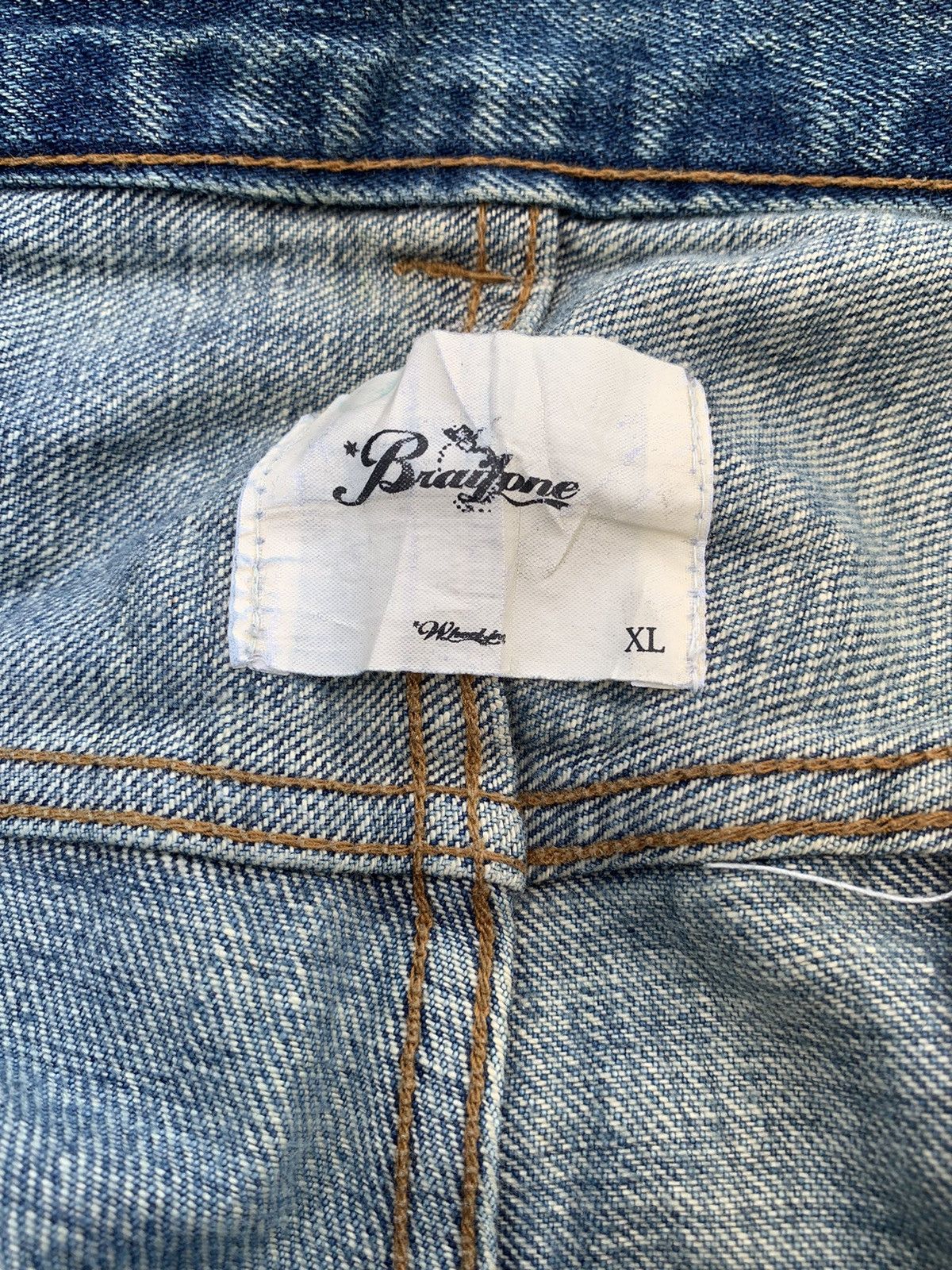 Kapital RARE💥BRAITONE SELVEDGE JAPANESE DISTRESSED DENIM Size US 39 - 18 Thumbnail