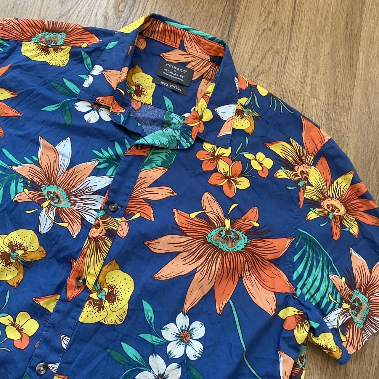Other Blue and multicoloured floral Hawaiian shirt Size US XL / EU 56 / 4 - 3 Thumbnail