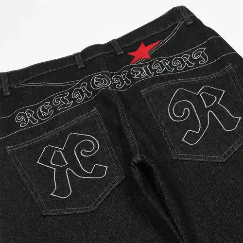 Jean skate hiphop pattern y2k jeans Size US 30 / EU 46 - 7 Thumbnail