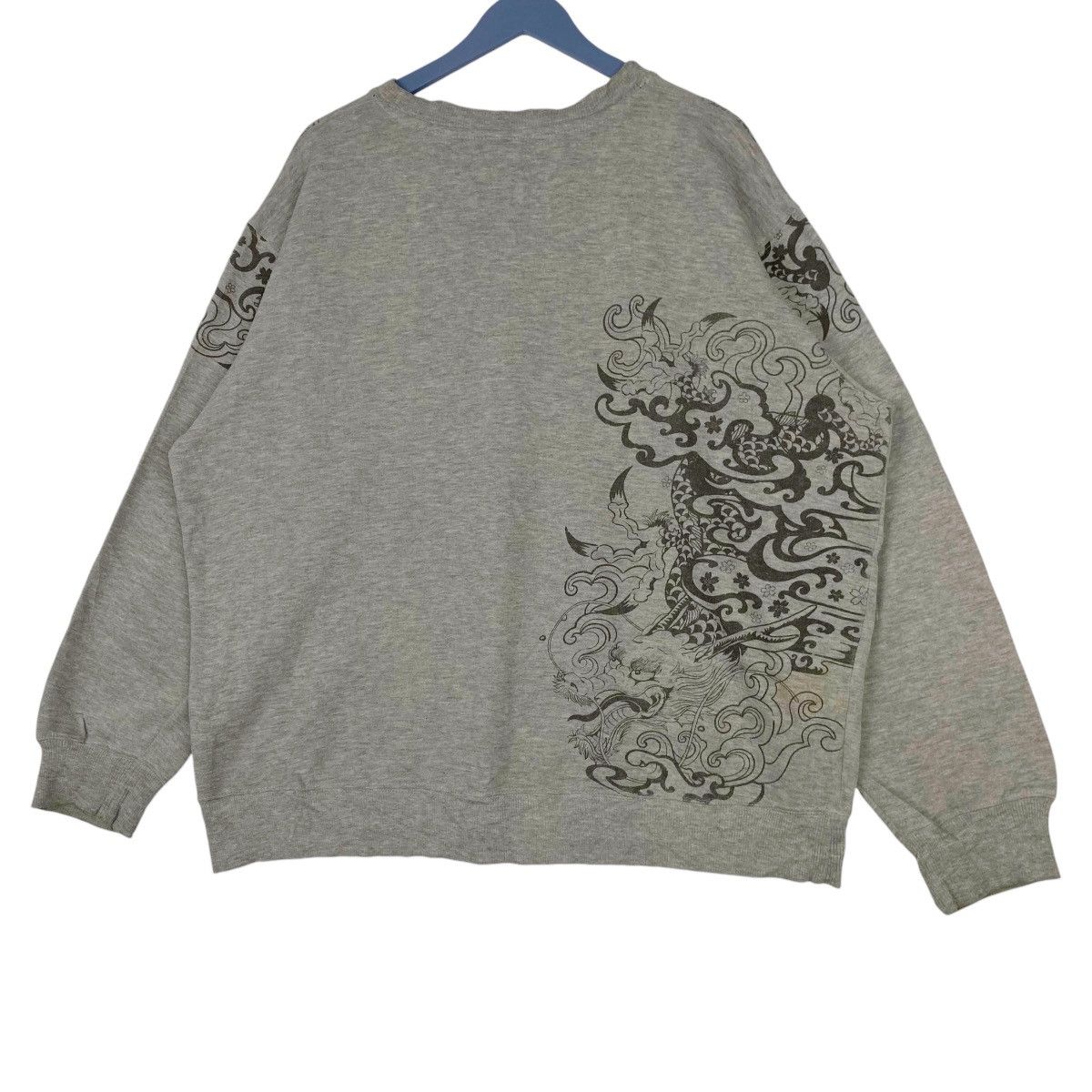 Japanese Brand × Vintage Vintage Strange Heaven Printed Crewneck Sweatshirt Gray Size US XXL / EU 58 / 5 - 2 Thumbnail