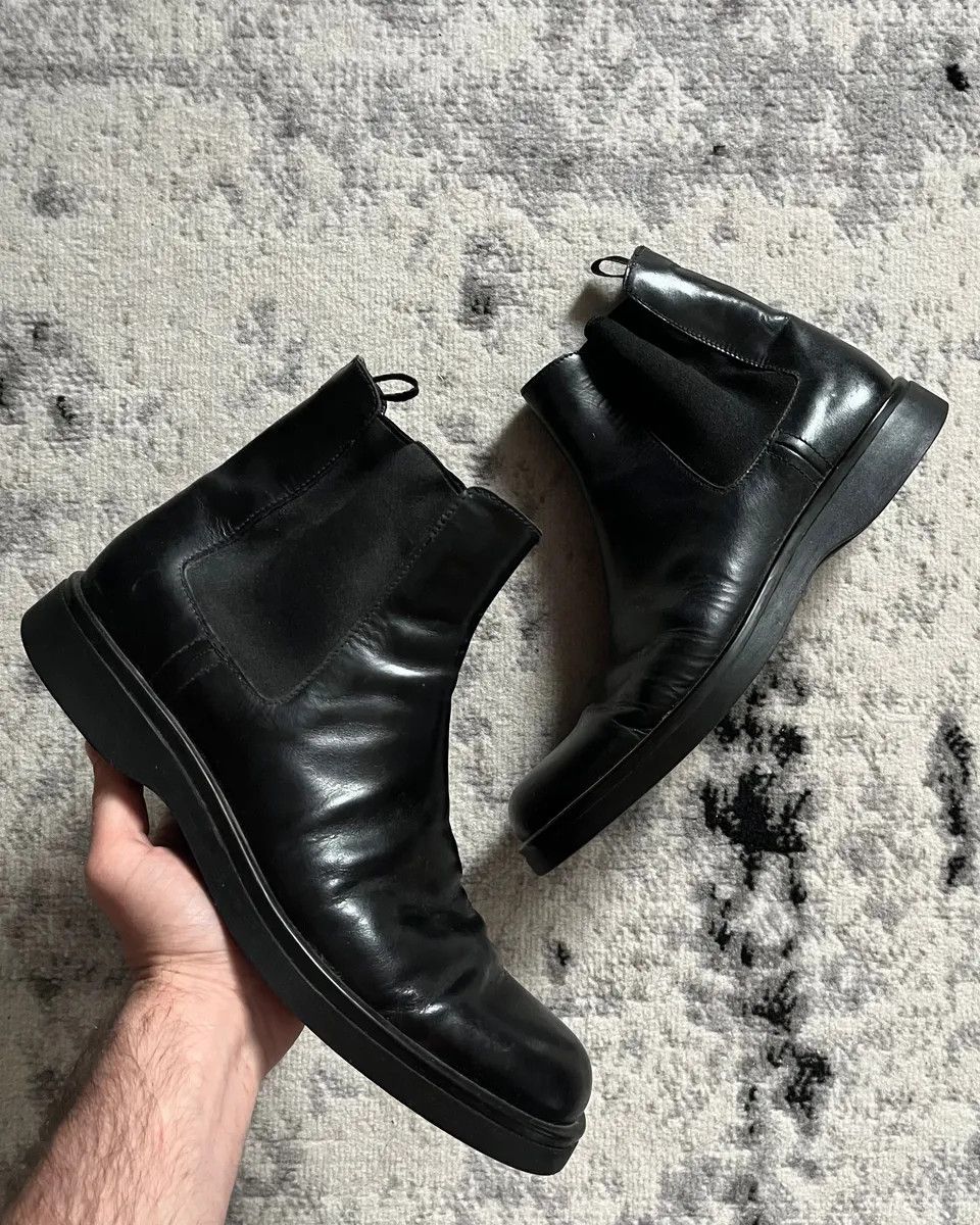 Designer × Prada × Vintage AW2005 Prada Optimum Leather Boots Size US 10.5 / EU 43-44 - 1 Thumbnail