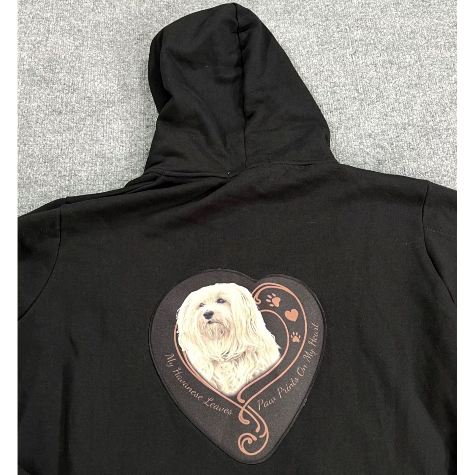 Vintage VINTAGE The Bradford Exchange Hoodie Womens 3X Black Havanese Dog Logo Full Zip Sweatshirt Size XXL / US 16-18 / IT 52-54 - 2 Thumbnail