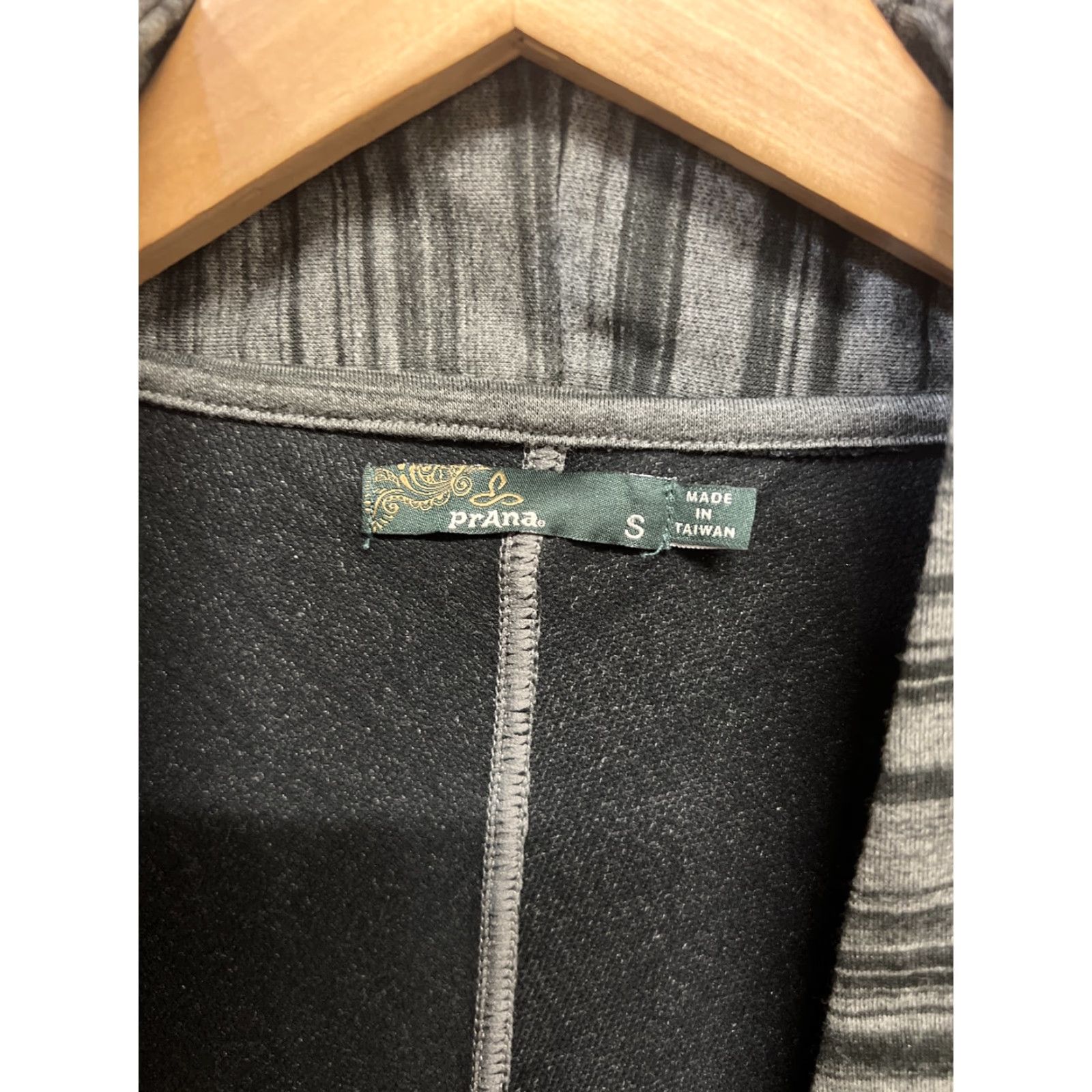 Prana prAna Women Cardigan Sweater S Green Striped Lightweight Open Stretch V-Neck Knit Size S / US 4 / IT 40 - 3 Thumbnail