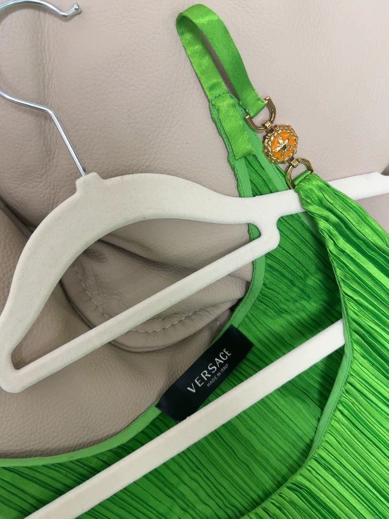 Versace Versace Resort series little green dress Size S / US 4 / IT 40 - 6 Thumbnail