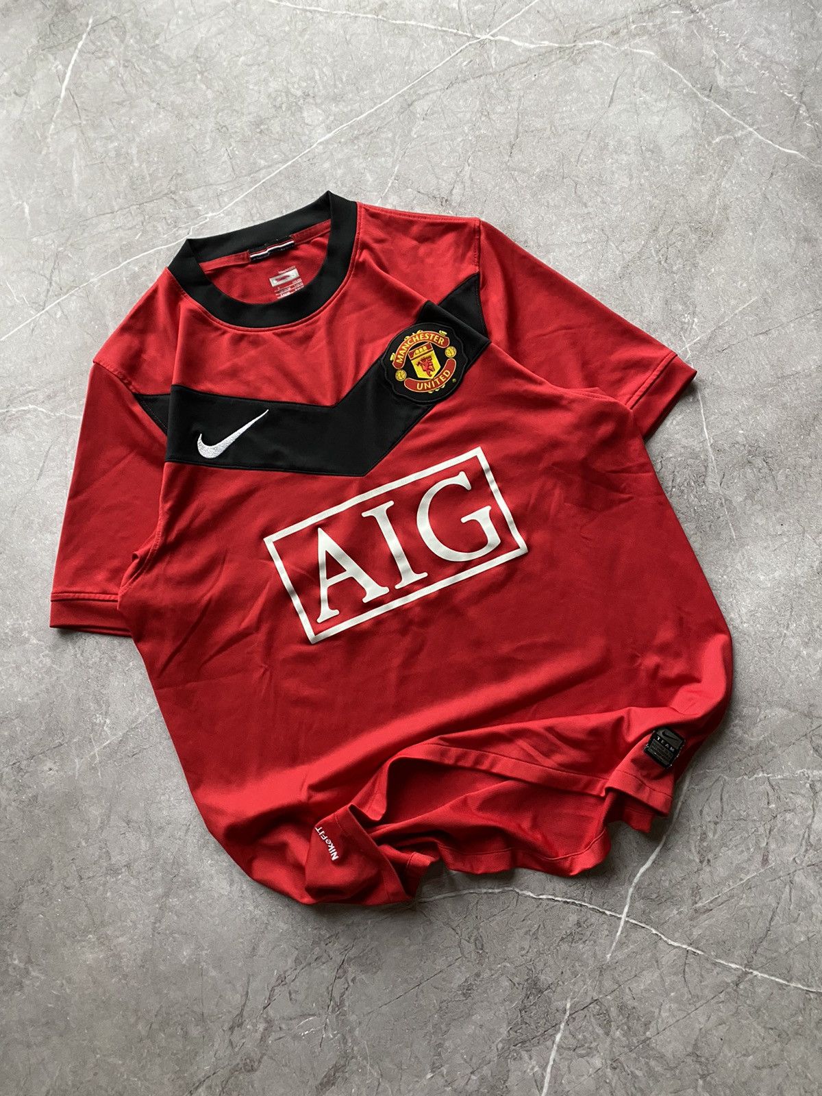 Nike 🏴󠁧󠁢󠁥󠁮󠁧󠁿Nike Manchester United Home 2009/10 Football Soccer Jersey Size US S / EU 44-46 / 1 - 1 Thumbnail