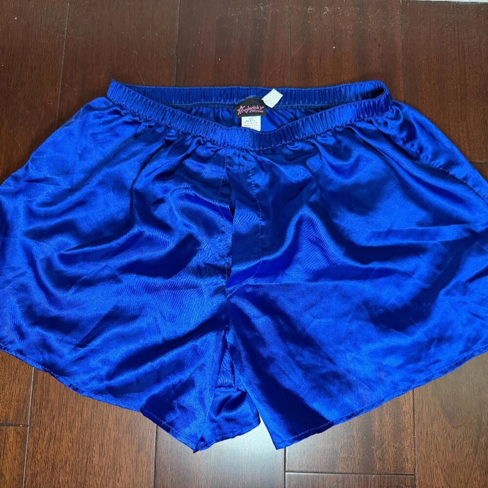 Other Fredericks of Hollywood Men Silky Boxer Shorts Blue Size Size ONE SIZE - 2 Thumbnail