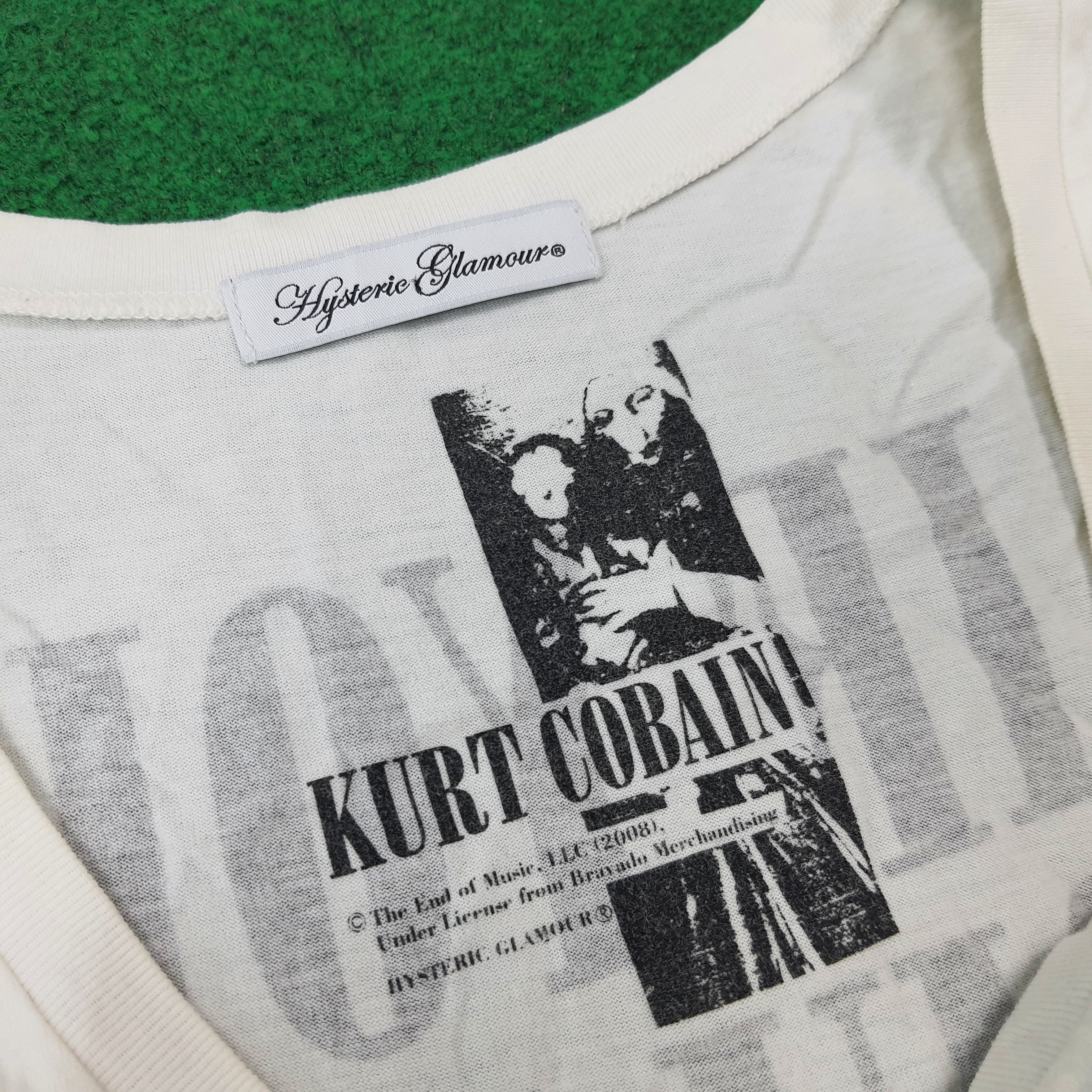 Hysteric Glamour Vintage Hysteric Glamour Kurt Cobain Nirvana TankTop C276N34 Size S / US 4 / IT 40 - 7 Thumbnail