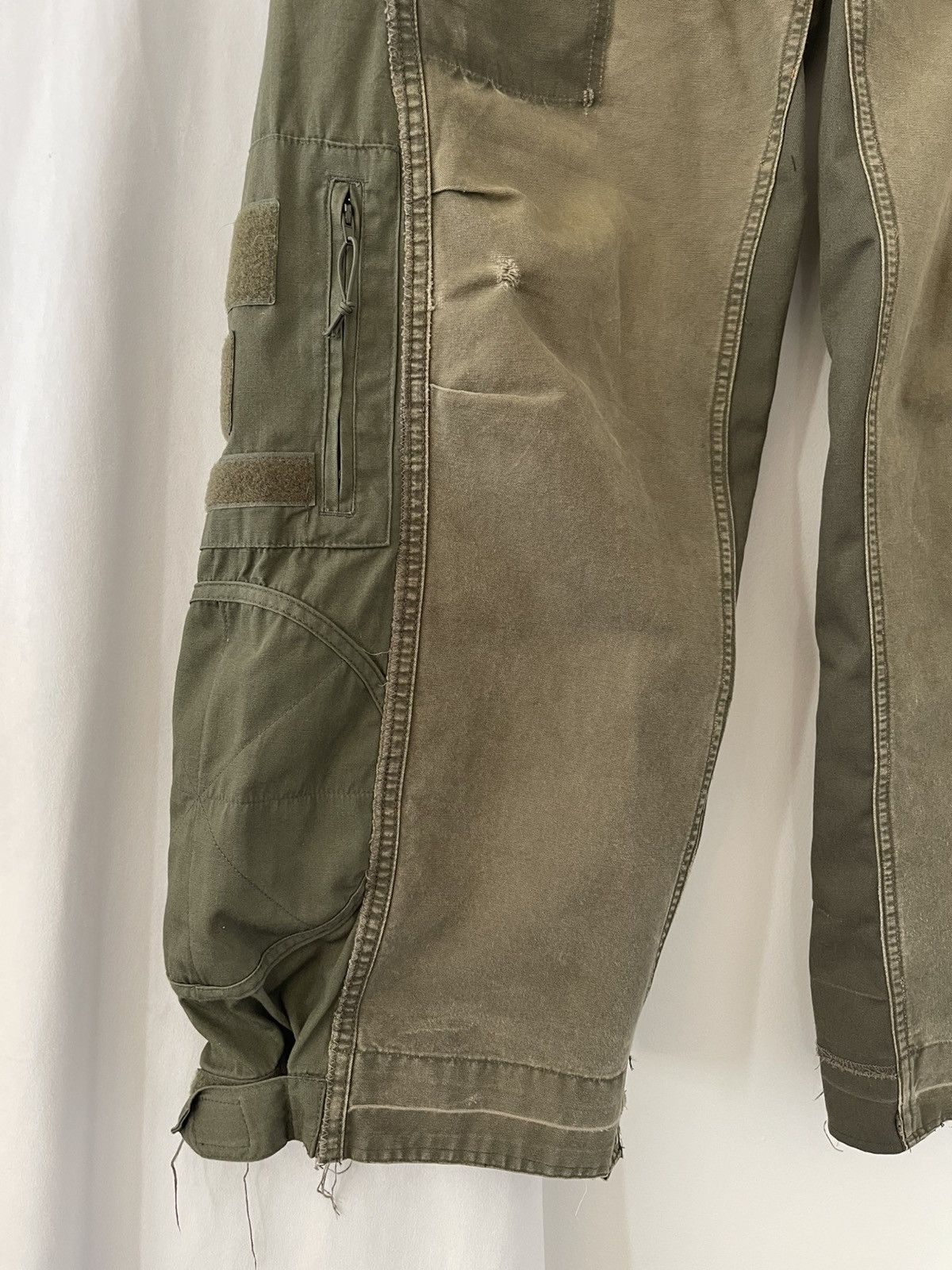 Chorley Chorley UpCycled military cargo baggy wide leg pants Size US 34 / EU 50 - 2 Thumbnail