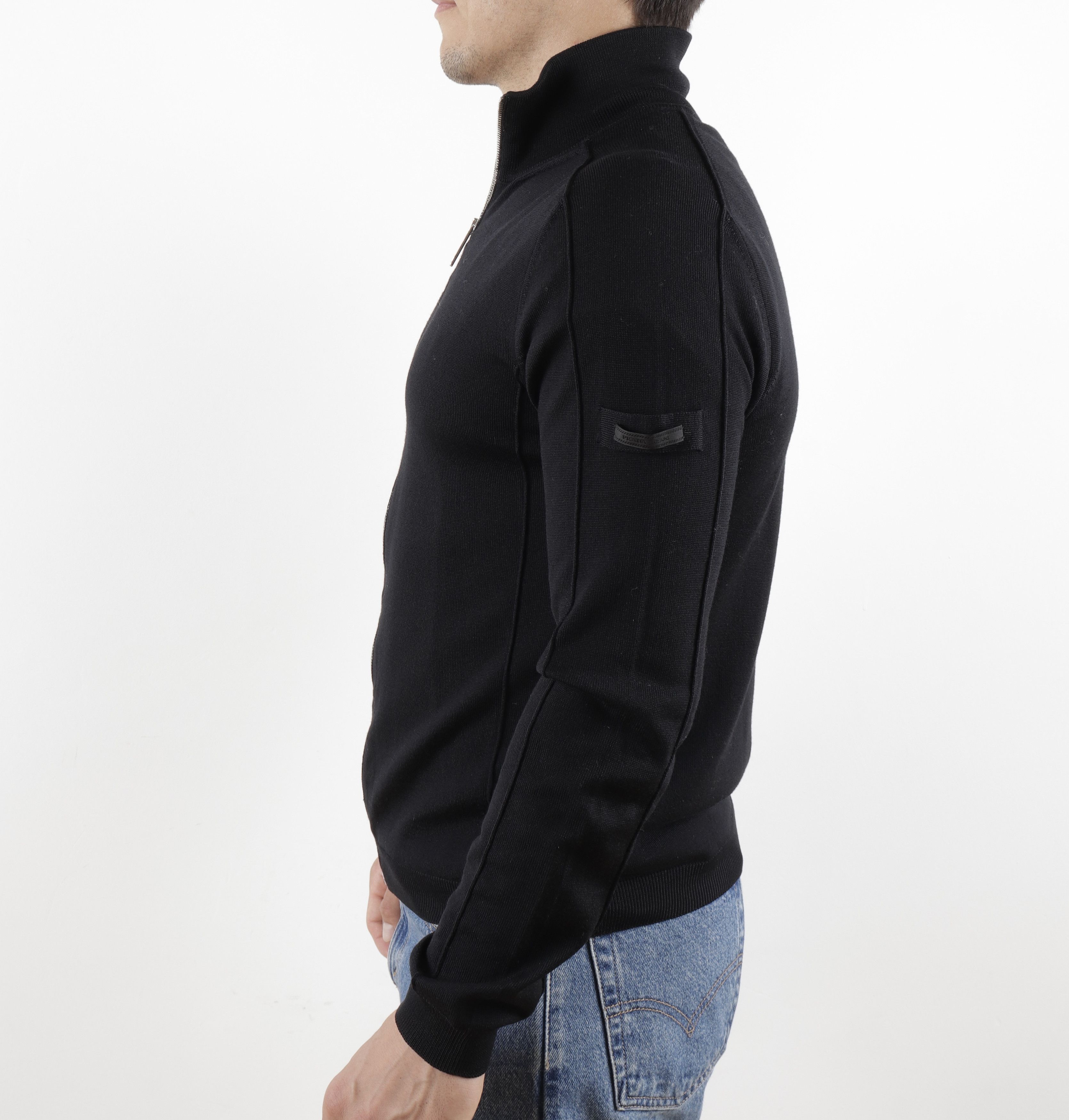 Prada PRADA Wool Black Zippered Jacket Size US S / EU 44-46 / 1 - 5 Thumbnail