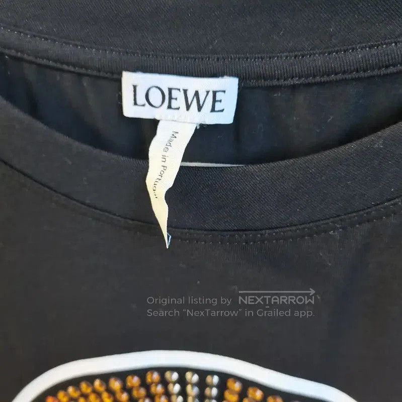 Loewe Black Cotton Short Sleeve T-Shirt .