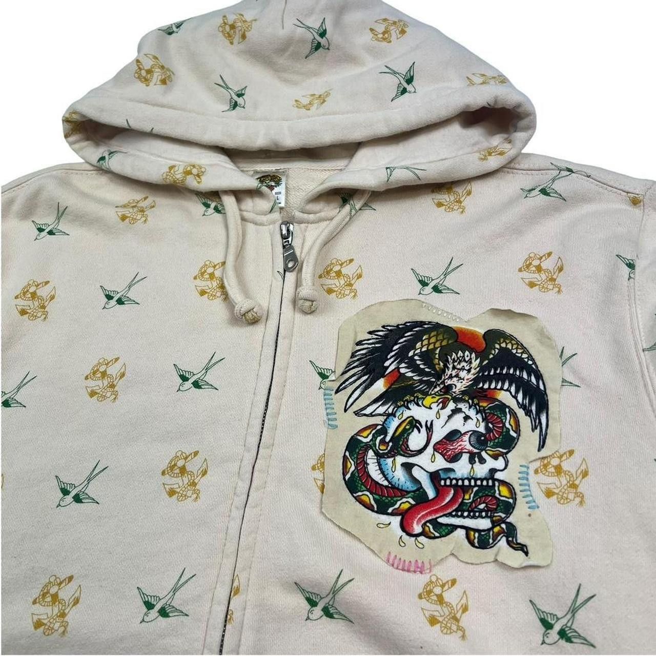 Ed Hardy Vintage Ed Hardy Skull, Eagle, Snake Zip Up Hoodie - Large Size US L / EU 52-54 / 3 - 3 Thumbnail