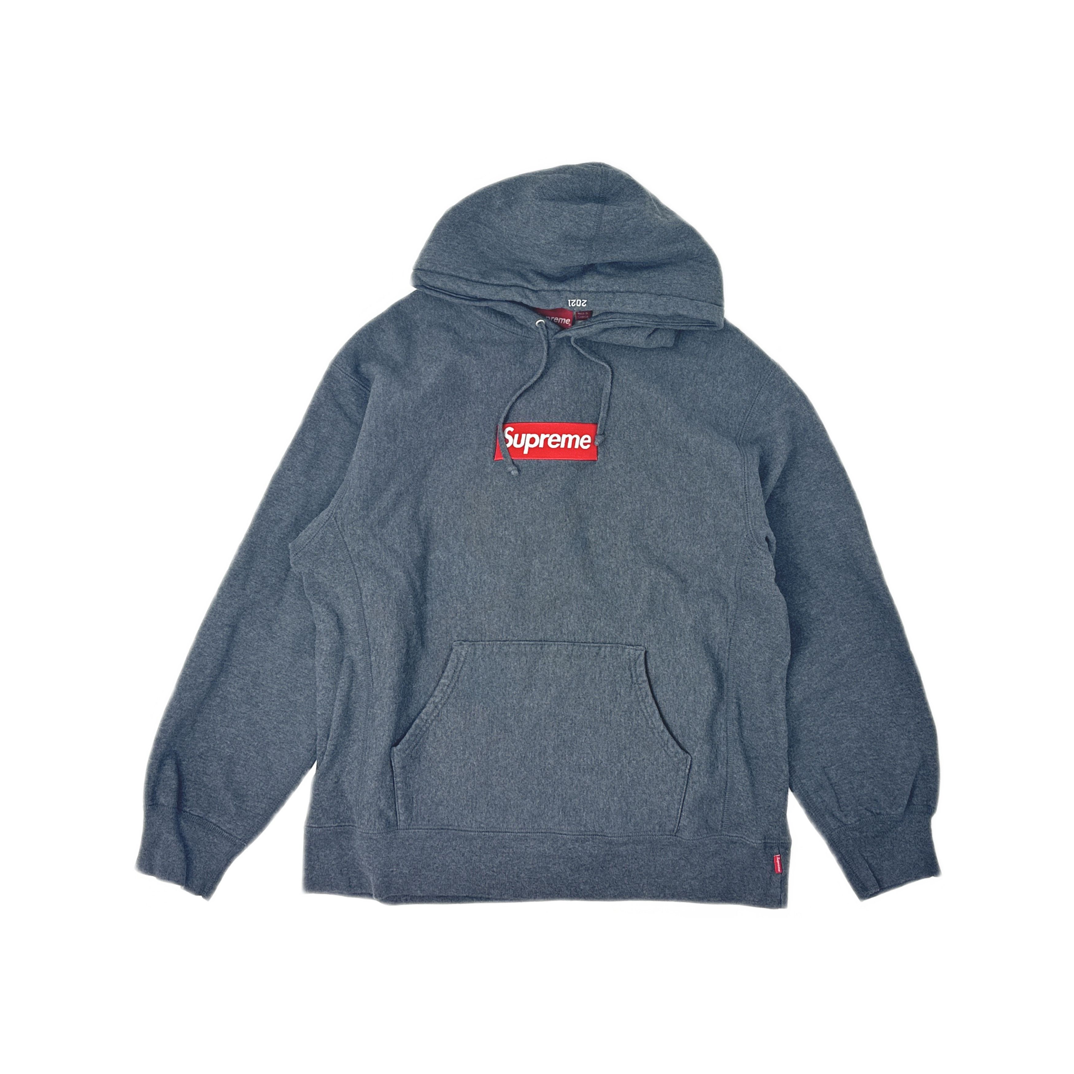 Supreme FW24 Box Logo Hooded Sweatshirt Heather Grey | Grailed