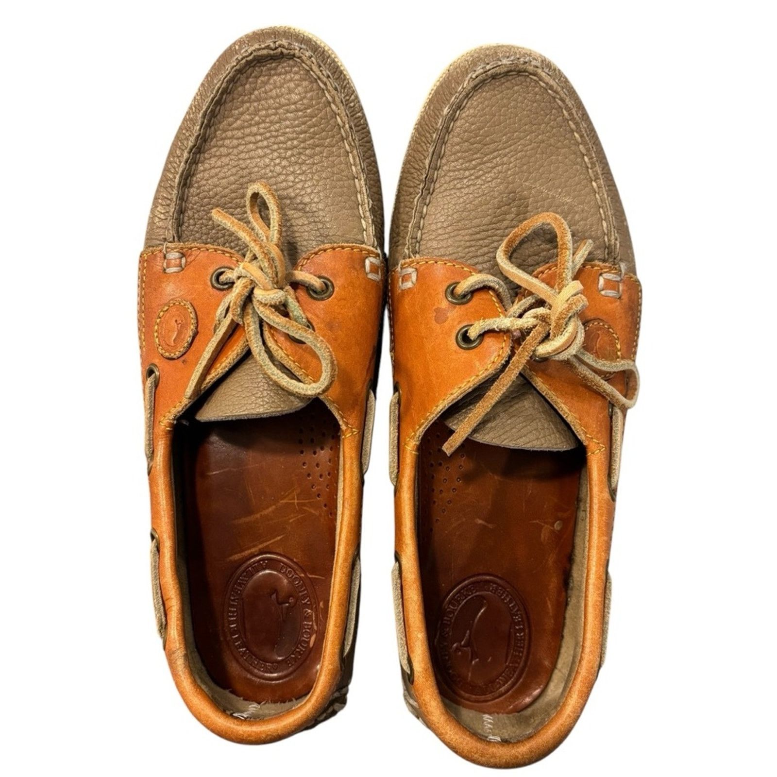 Dooney & Bourke Vintage DOONEY & BOURKE Leather Boat Shoes, Size 8 Size US 8 / IT 38 - 1 Thumbnail