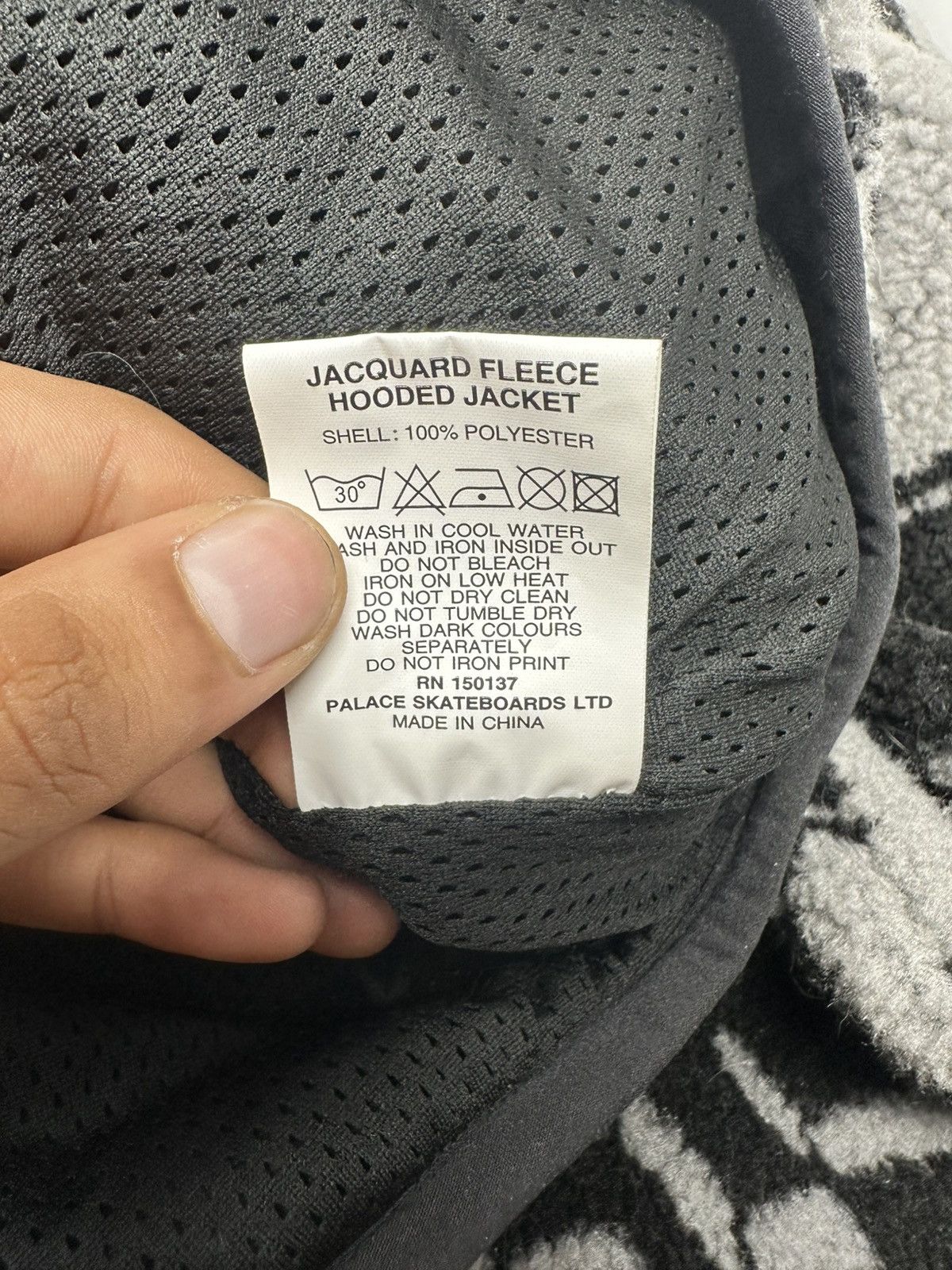 Palace Palace Jacquard Fleece Hooded Jacket Size US XL / EU 56 / 4 - 5 Thumbnail