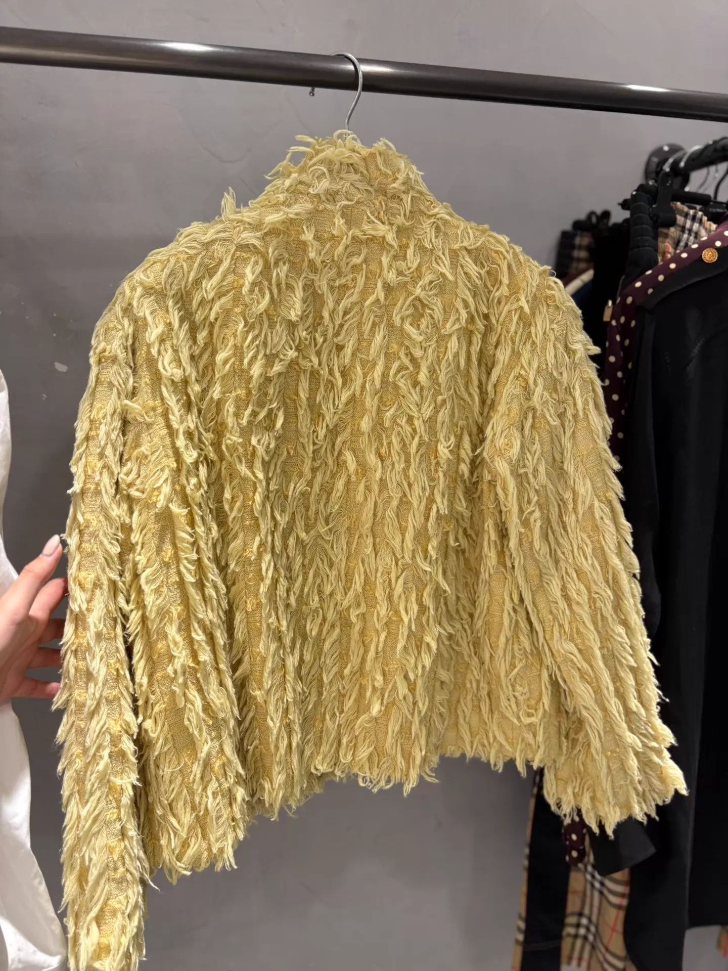 Chanel Chanel Mustard Yellow Fringe Runway Jacket 38 (Mint) Size S / US 4 / IT 40 - 3 Thumbnail