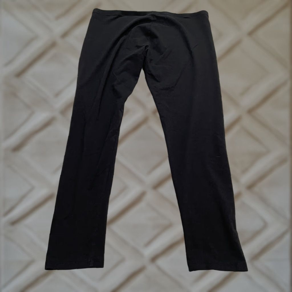 Gap Gap Leggings Women's XL Black Casual Compression Stretch Cotton Mid Rise 36x28.5 Size 40" / US 18 - 1 Thumbnail