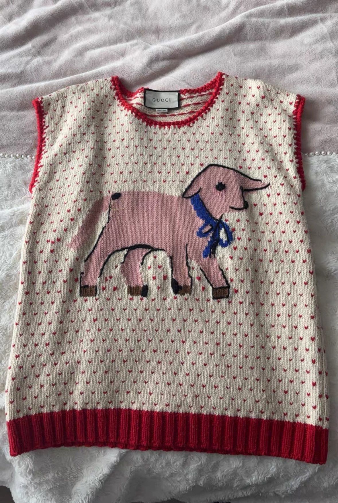 Gucci Gucci Puppy printed knitted vest 2502-Nextarrow Size S / US 4 / IT 40 - 1 Thumbnail