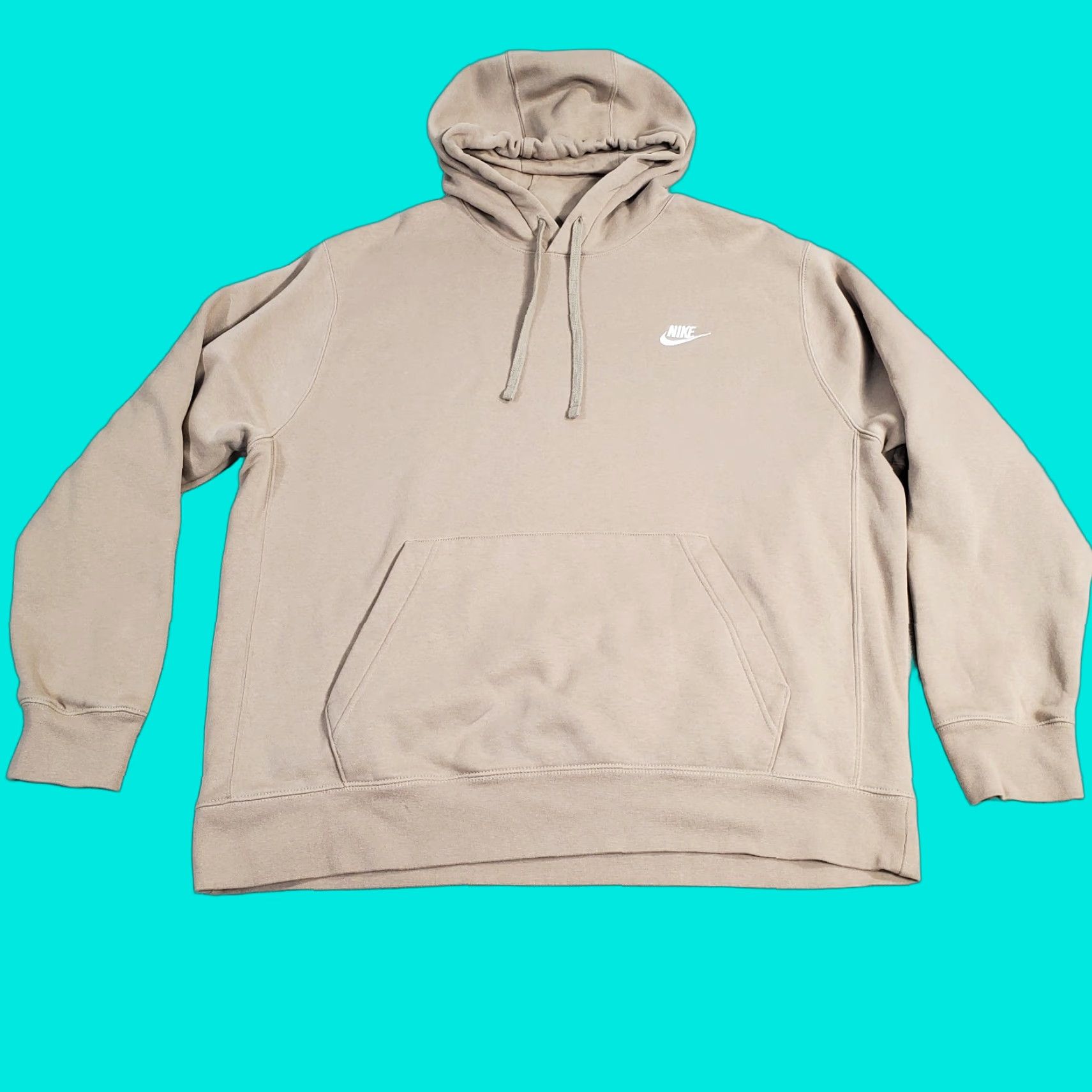 Nike Nike Sportswear Club Fleece Hoodie Womens Large Sand Drift Sweatshirt DQ5793 126 Size L / US 10 / IT 46 - 1 Thumbnail