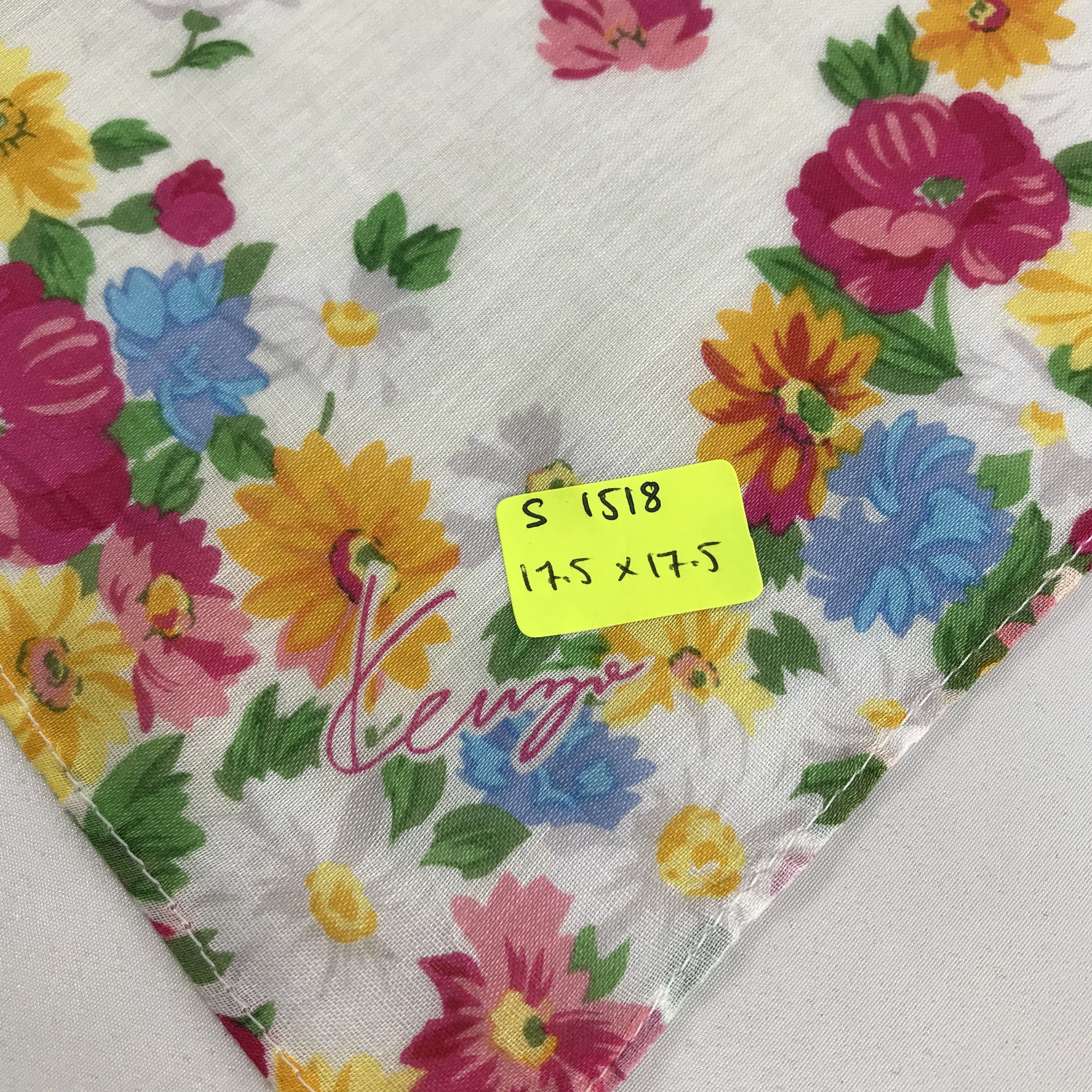 Kenzo × Vintage Kenzo Bandana / Handkerchief / Neckerchief - S1518 Size ONE SIZE - 5 Thumbnail