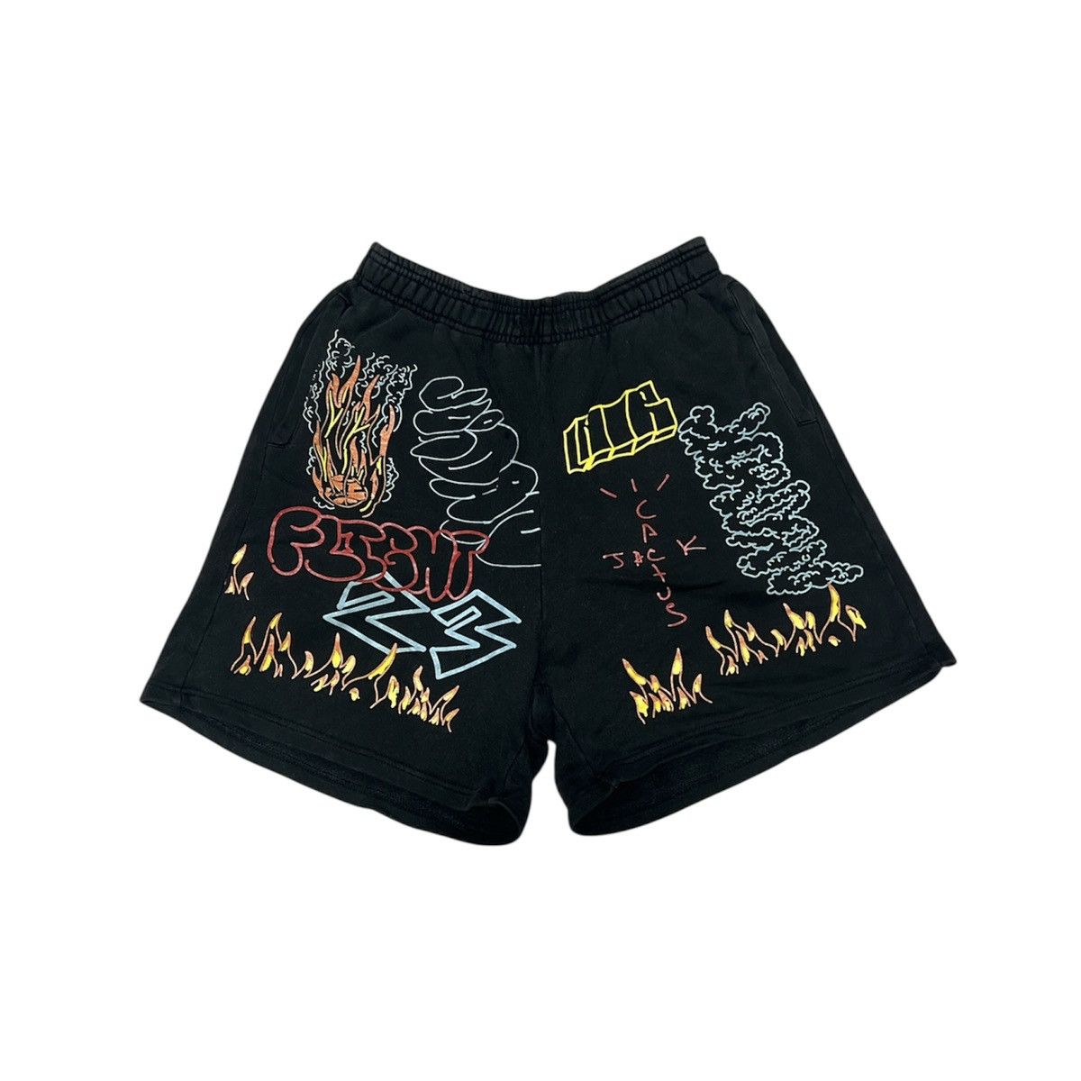 Travis Scott CACTUS JACK x MCDONALDS ALL AMERICAN 92 SHORTS II (BLACK) |  Grailed