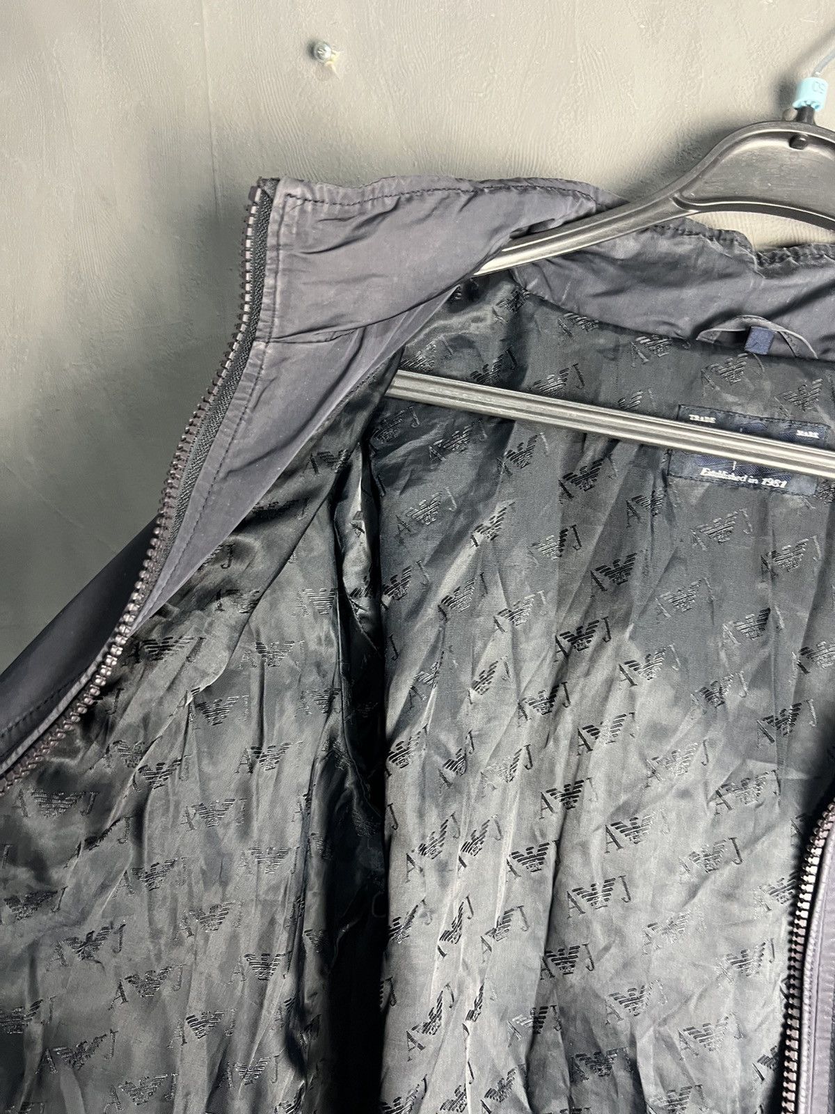 Armani Armani nylon bomber Jacket blue Size US L / EU 52-54 / 3 - 7 Thumbnail
