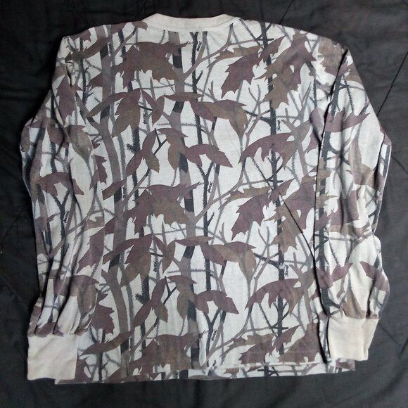 Mirage Vintage Mirage Oak Camo Autumn Fall Long Sleeve T-Shirt Size US XL / EU 56 / 4 - 5 Thumbnail