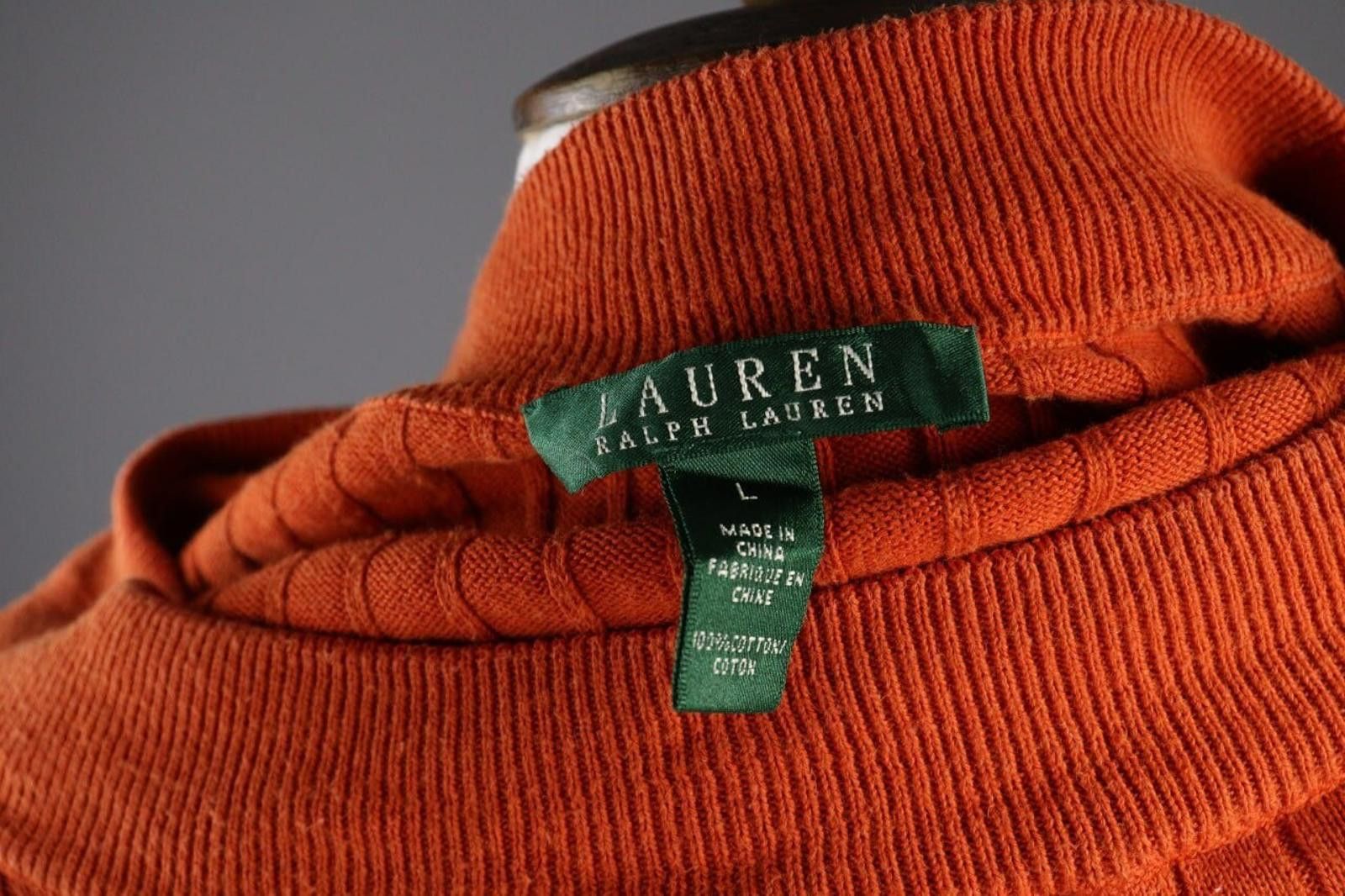 Lauren Ralph Lauren Lauren Ralph Lauren Orange Relaxed Top Shirt Size L Size L / US 10 / IT 46 - 11 Thumbnail