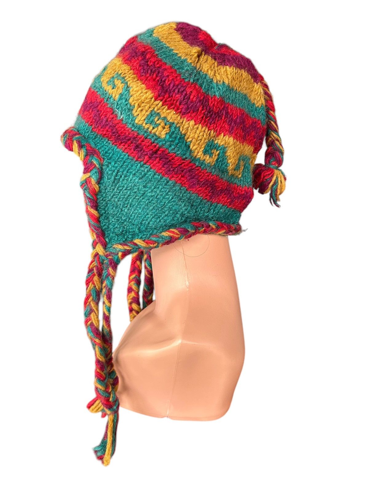 Japanese Brand × Kapital × Vintage Hippies style Crochet Knitted Wool Beanie Hats Size ONE SIZE - 5 Thumbnail