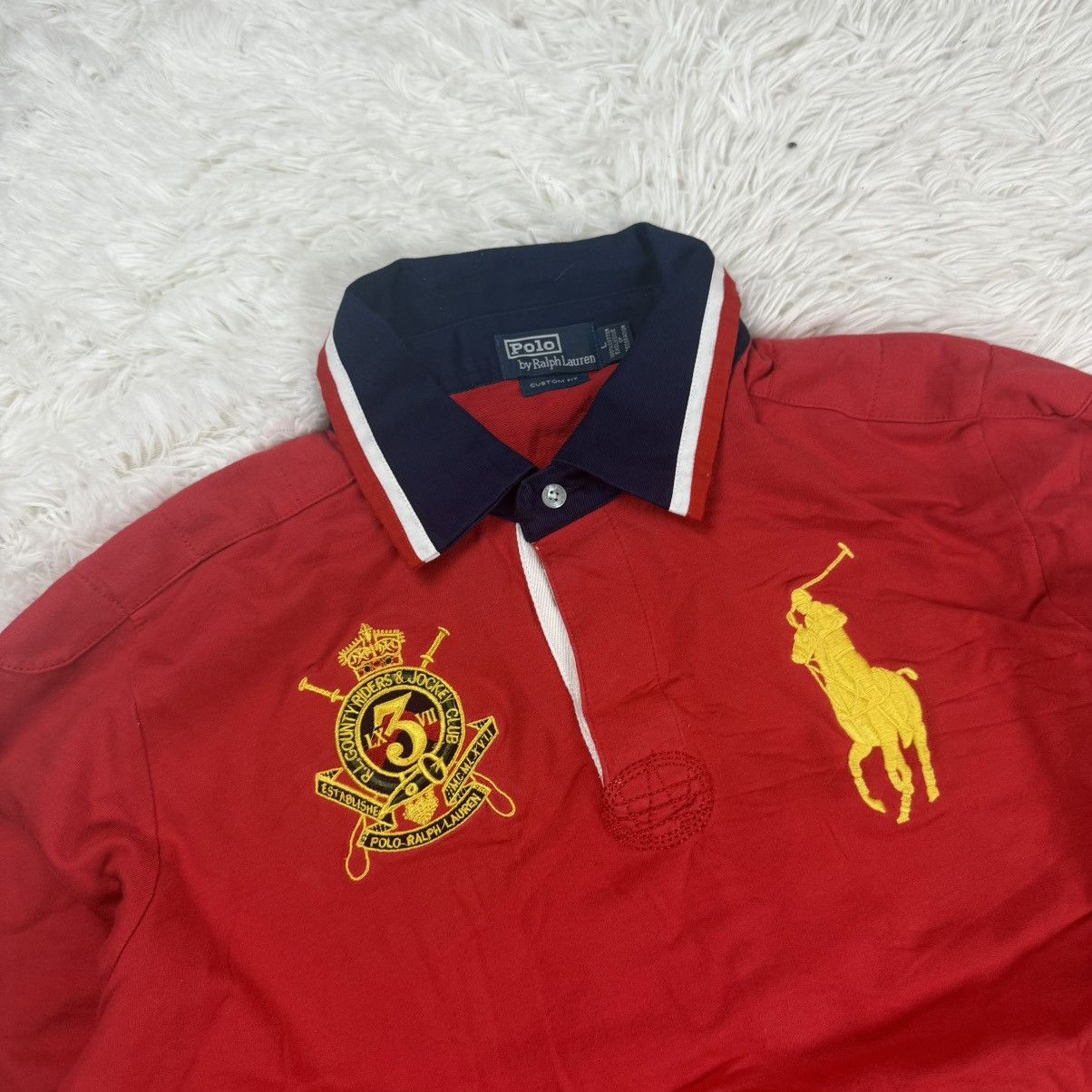 Vintage Polo Ralph Lauren Vintage Regby Sweatshirt 00s Old Money Size US M / EU 48-50 / 2 - 4 Thumbnail