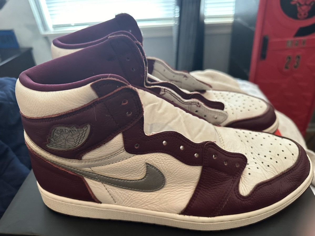 Jordan Brand × Nike Air Jordan 1 Retro High OG Bordeaux/silver/white Size US 14 / EU 47 - 3 Thumbnail