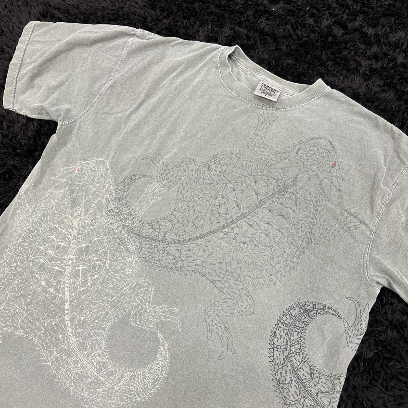 Comfort Colors Green lizard design tshirt Size US L / EU 52-54 / 3 - 2 Thumbnail