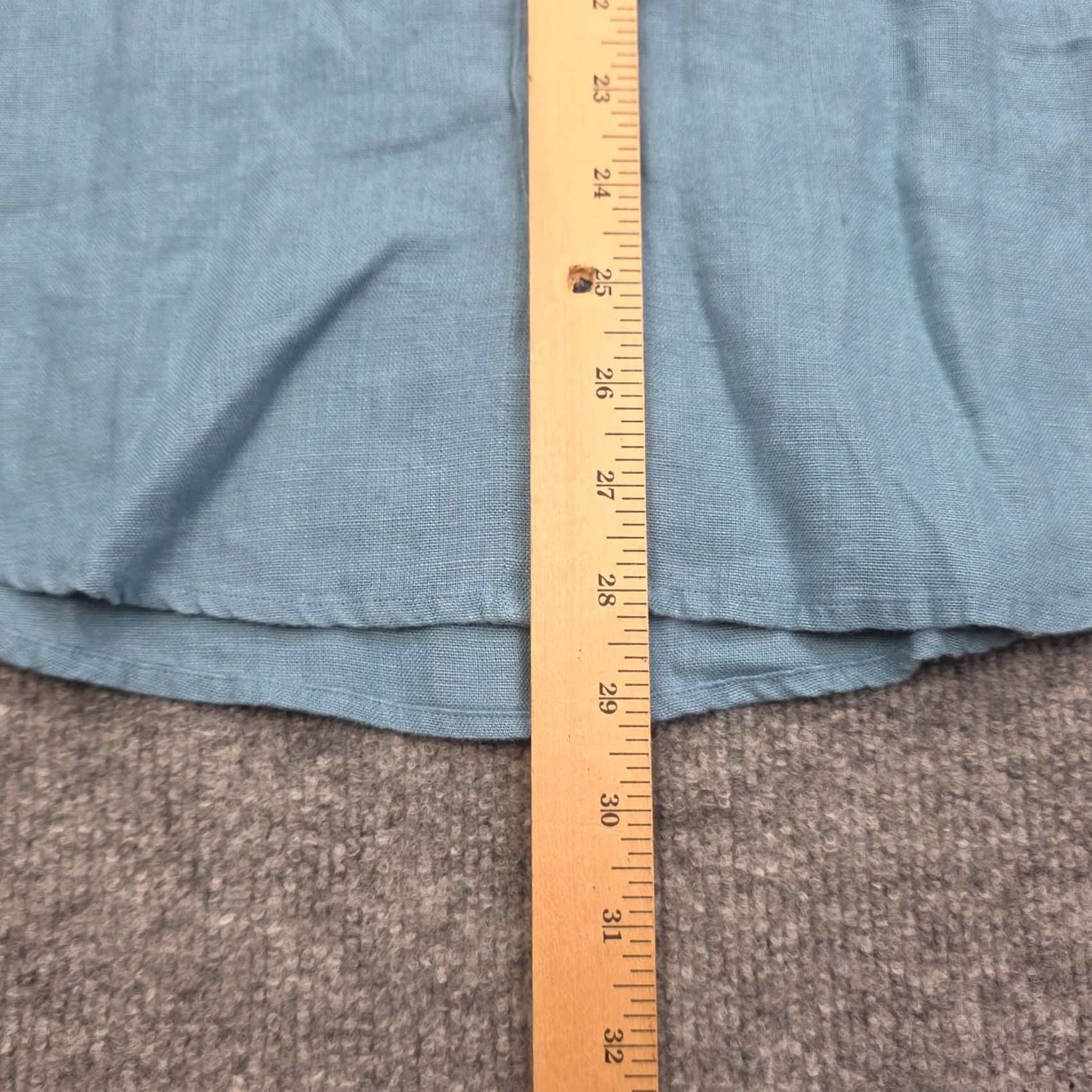 Vintage Alex Crane Men's Large Blue Knit Ola Shirt Linen Button Up NWT Size US L / EU 52-54 / 3 - 7 Thumbnail