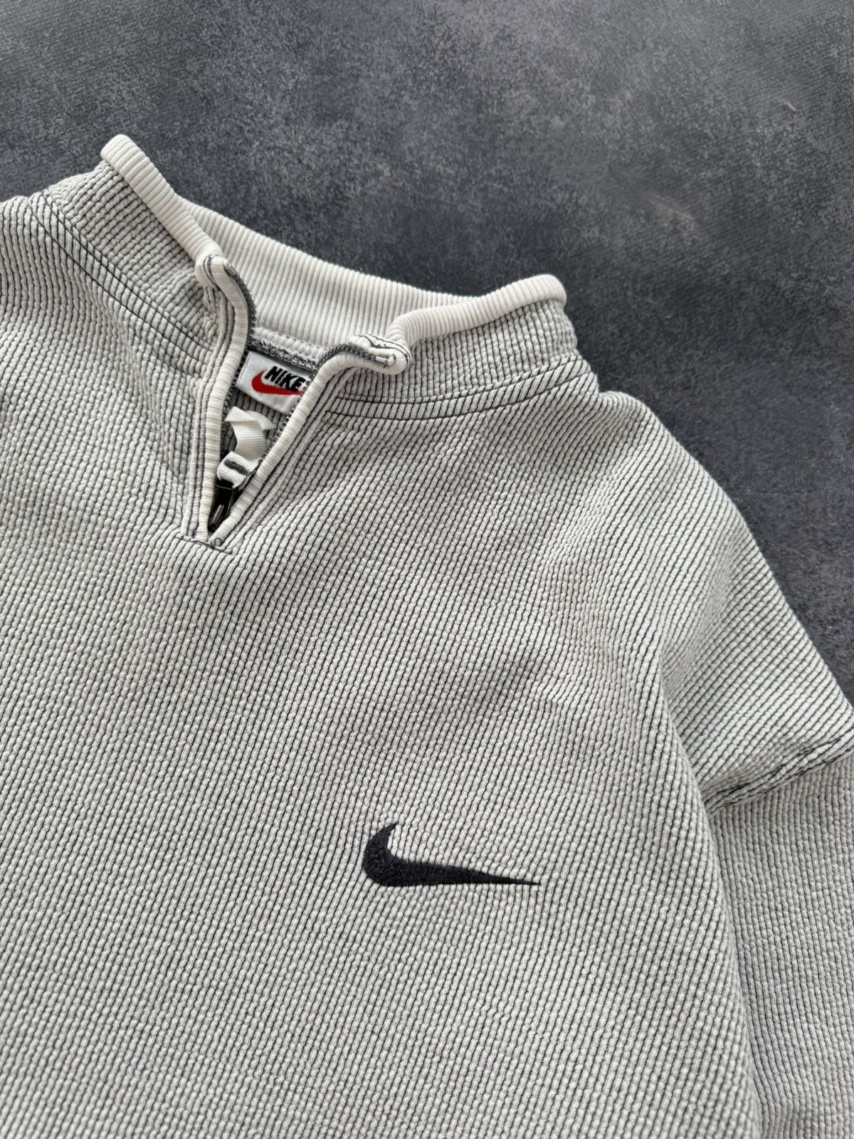 Nike 💥RARE! Vintage nike y2k sweatshirt zip up embroidered logo Size US L / EU 52-54 / 3 - 4 Thumbnail